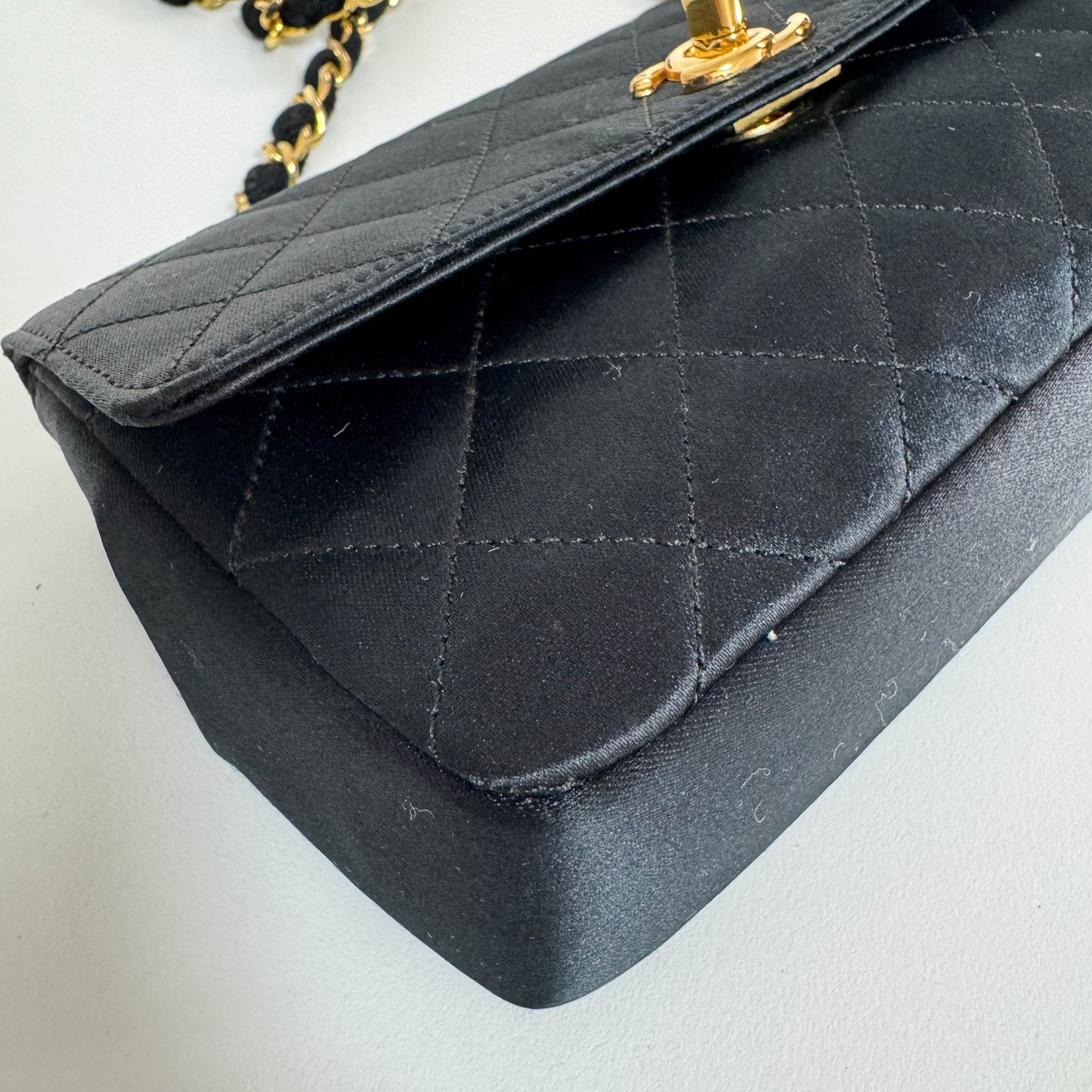 CHANEL Satin Mini Timeless Classic Single Flap Chain Crossbody Bag, in , Sold by HIVE PRELOVED - Crossbody bags, ,