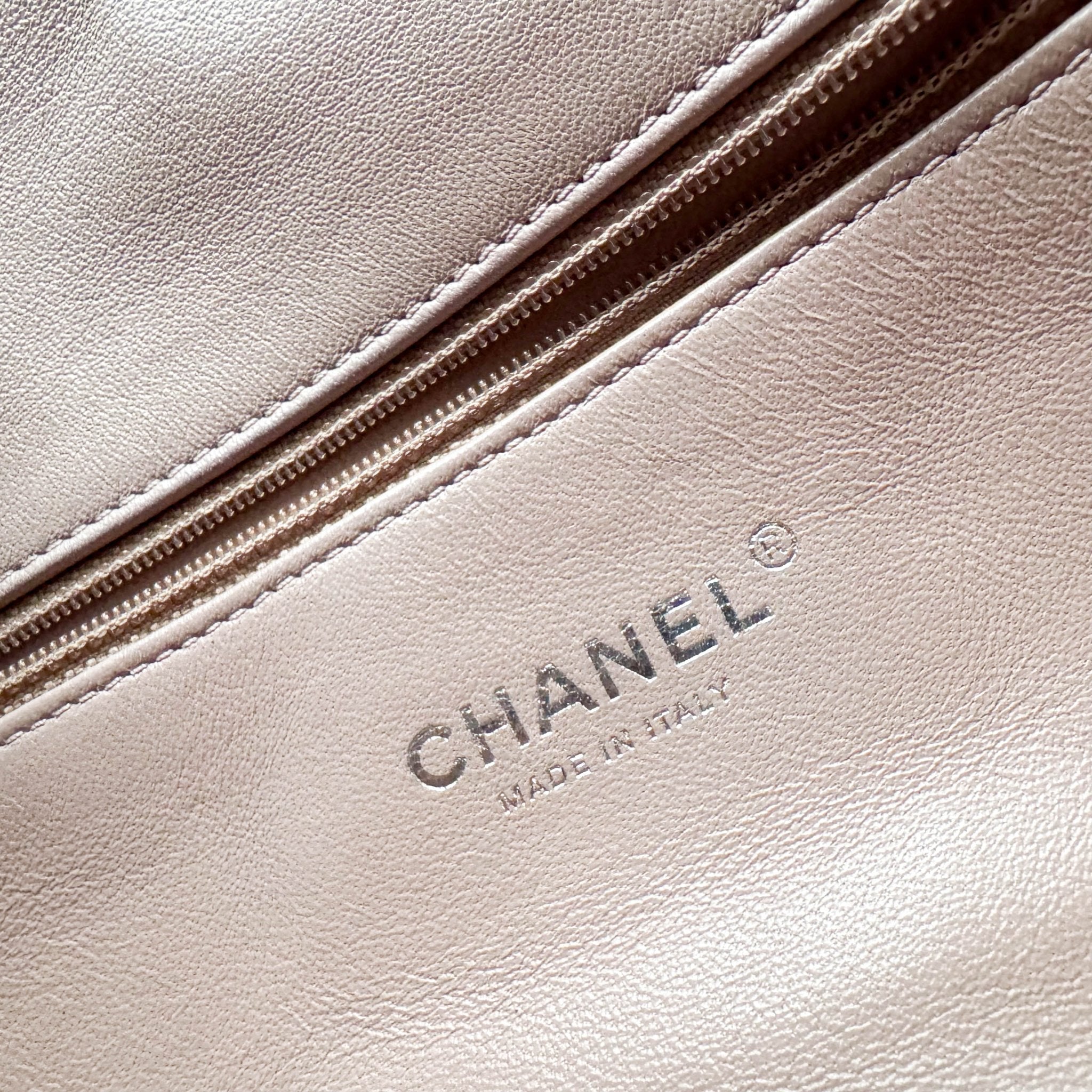 CHANEL Sequin Mini Waterfall Flap Pink Orange Grey Chain Strap Shoulder Bag, in , Sold by HIVE PRELOVED - Shoulder Bags, ,