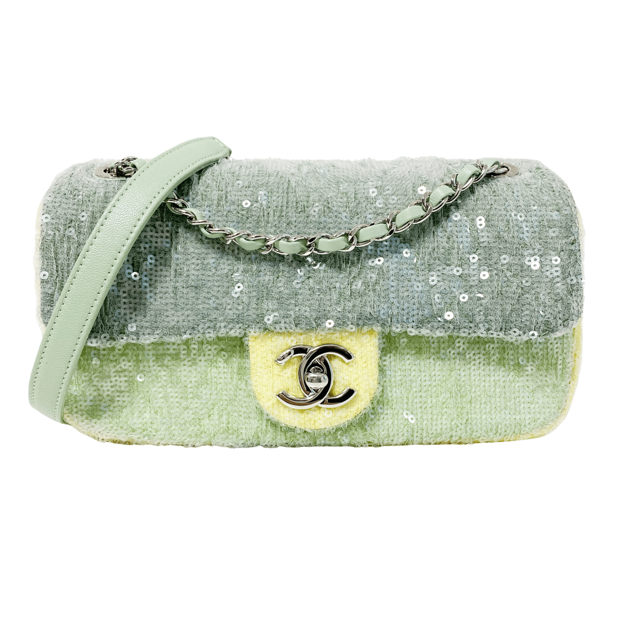 CHANEL Sequin Multi Colour Single Flap Chain Shoulder Bag, in , Sold by HIVE PRELOVED - Shoulder Bags, ,