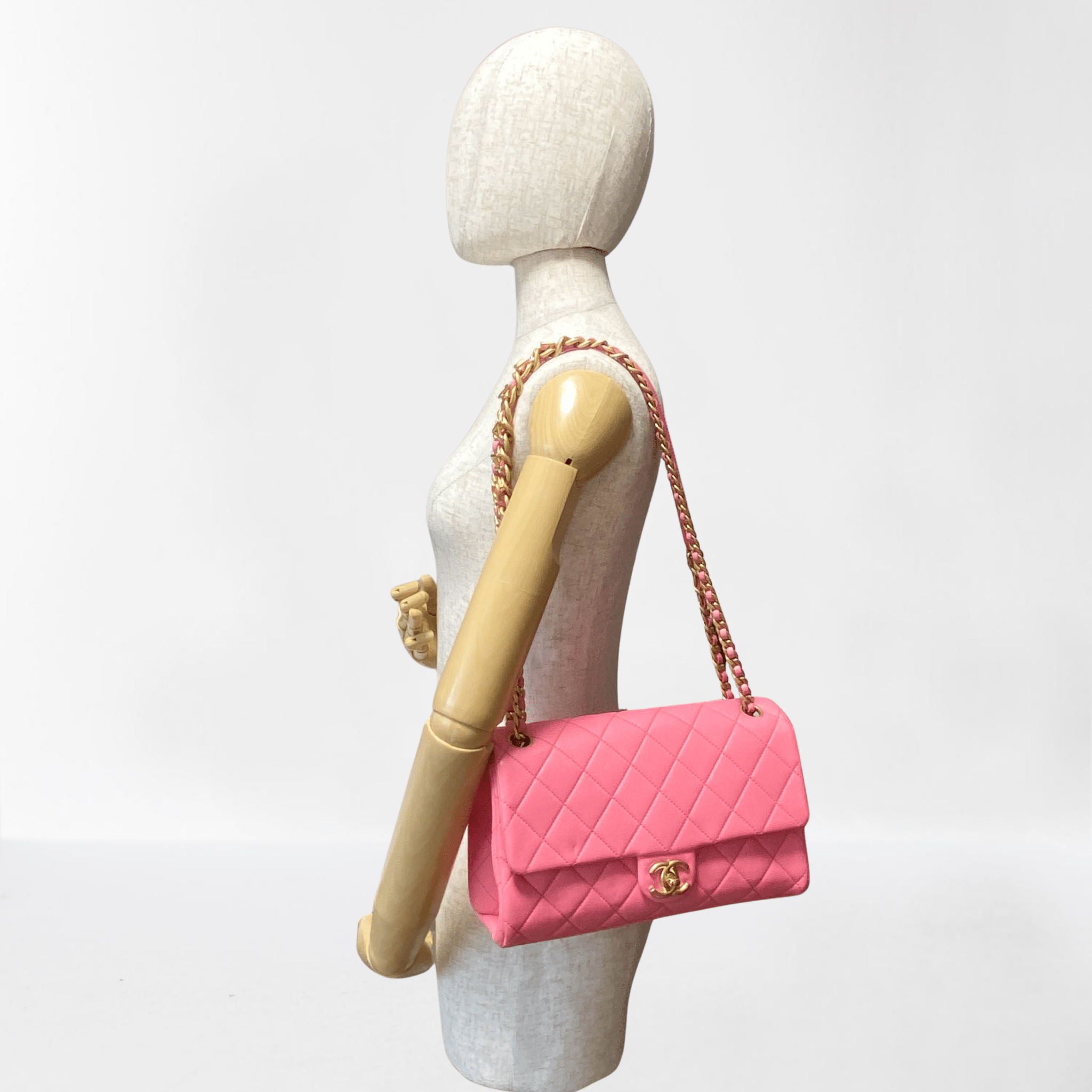 CHANEL Timeless Classic 25 Pink Lambskin Quilted Shoulder Bag, in , Sold by HIVE PRELOVED - Shoulder Bags, ,