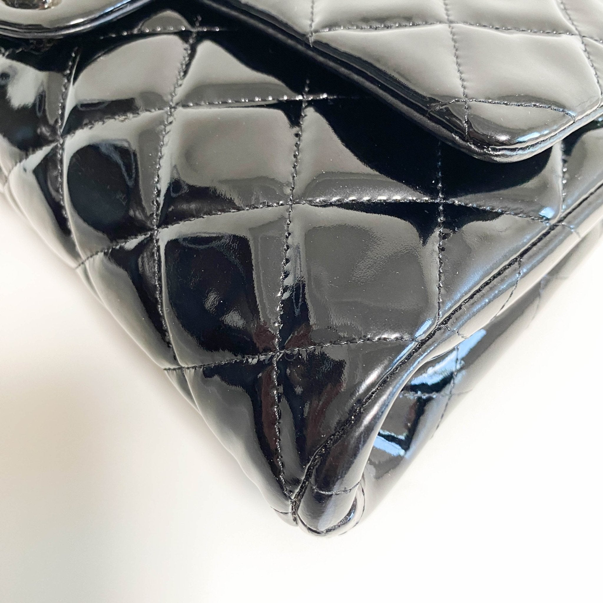 CHANEL Timeless Classic Black Patent Leather Chain Shoulder Bag, in , Sold by HIVE PRELOVED - Shoulder Bags, ,