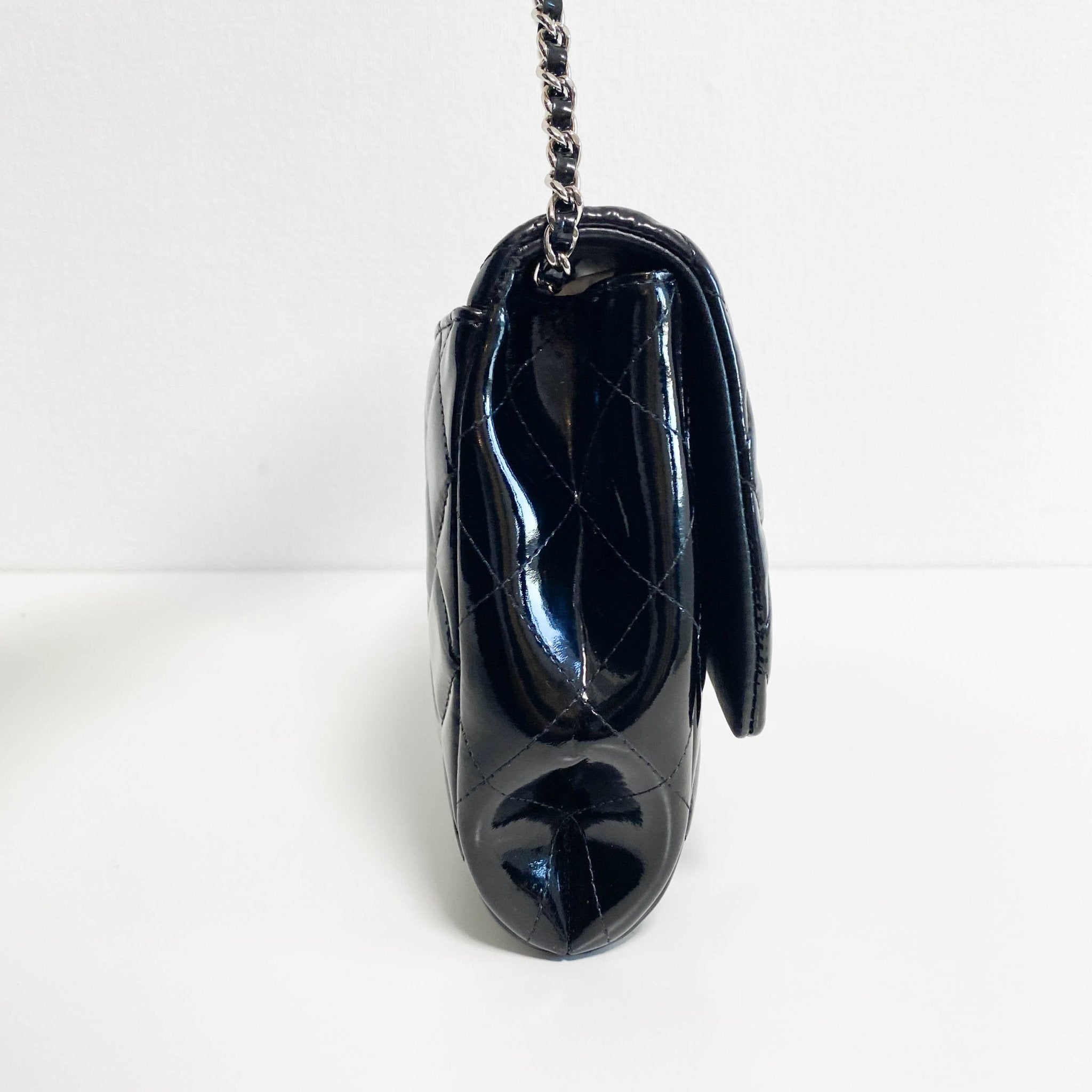 CHANEL Timeless Classic Black Patent Leather Chain Shoulder Bag, in , Sold by HIVE PRELOVED - Shoulder Bags, ,