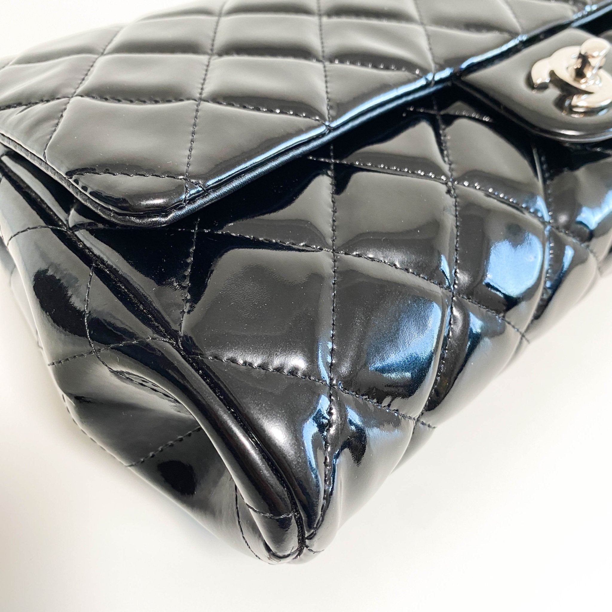 CHANEL Timeless Classic Black Patent Leather Chain Shoulder Bag, in , Sold by HIVE PRELOVED - Shoulder Bags, ,