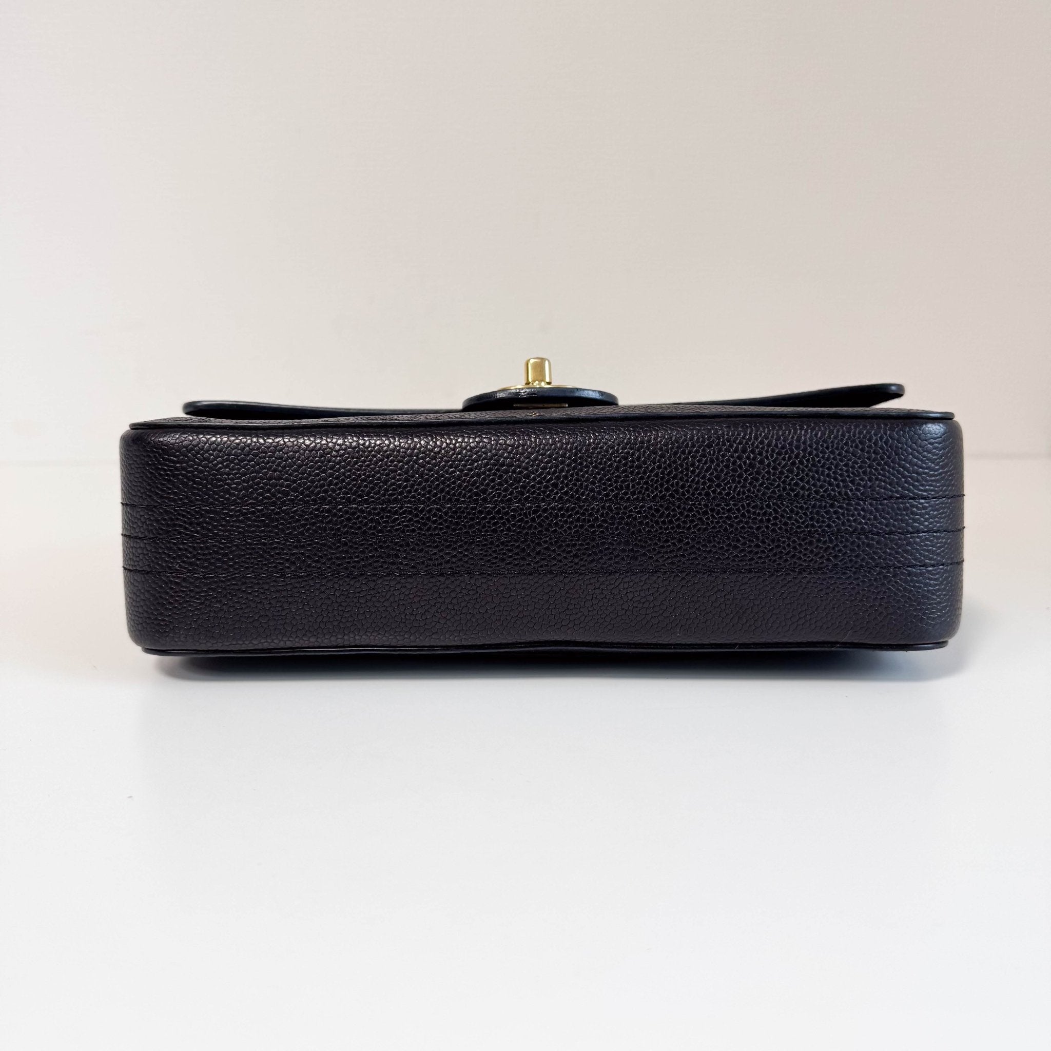 CHANEL Timeless Classic Double Flap Black Grain Calf Skin Shoulder Bag, in , Sold by HIVE PRELOVED - Shoulder Bags, ,