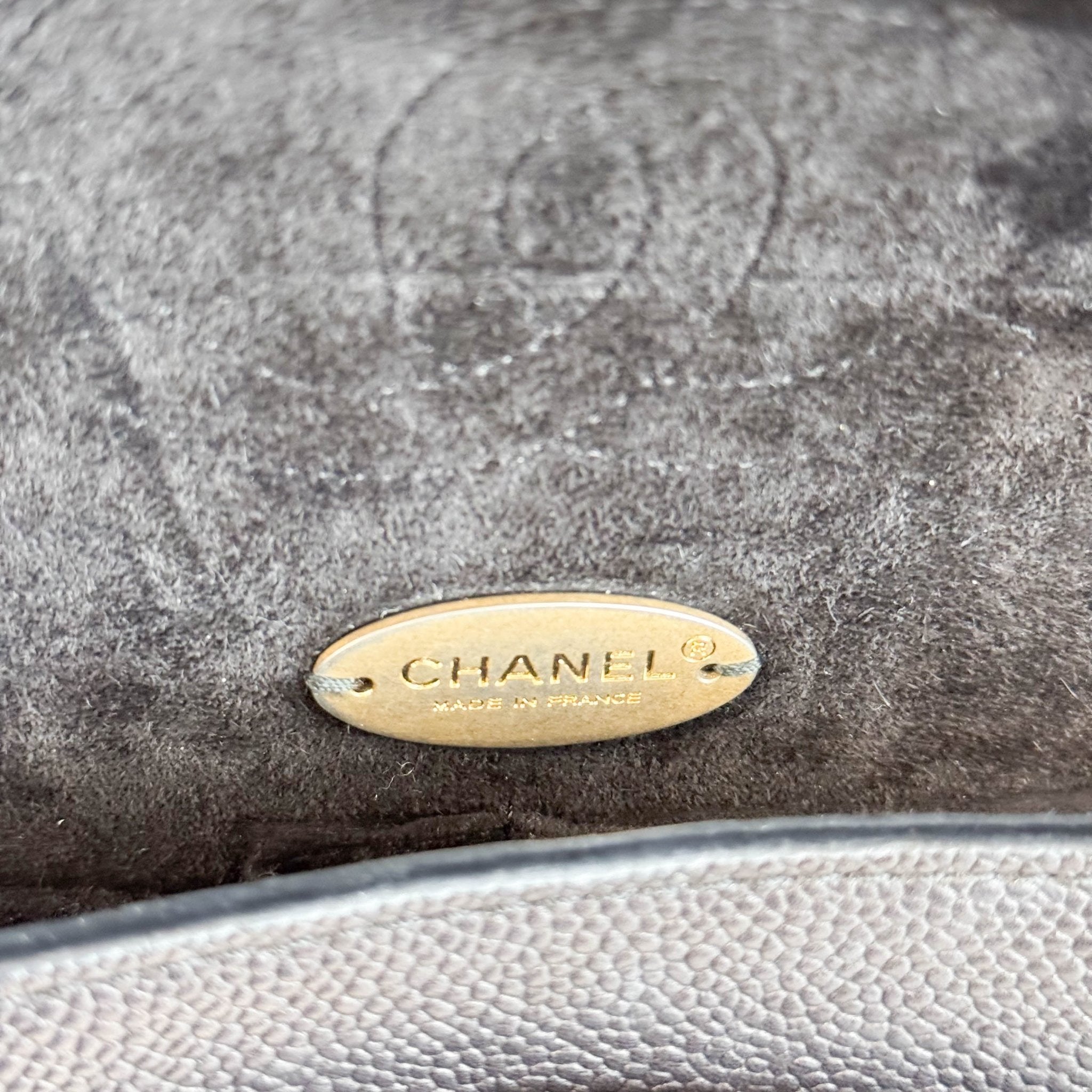 CHANEL Timeless Classic Double Flap Black Grain Calf Skin Shoulder Bag, in , Sold by HIVE PRELOVED - Shoulder Bags, ,