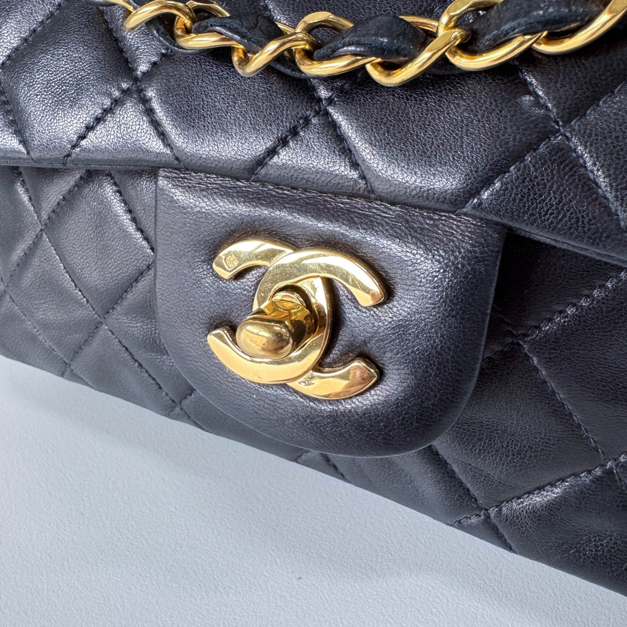 CHANEL Timeless Classic Double Flap Black Lambskin Chain Shoulder Bag, in , Sold by HIVE PRELOVED - Shoulder Bags, ,