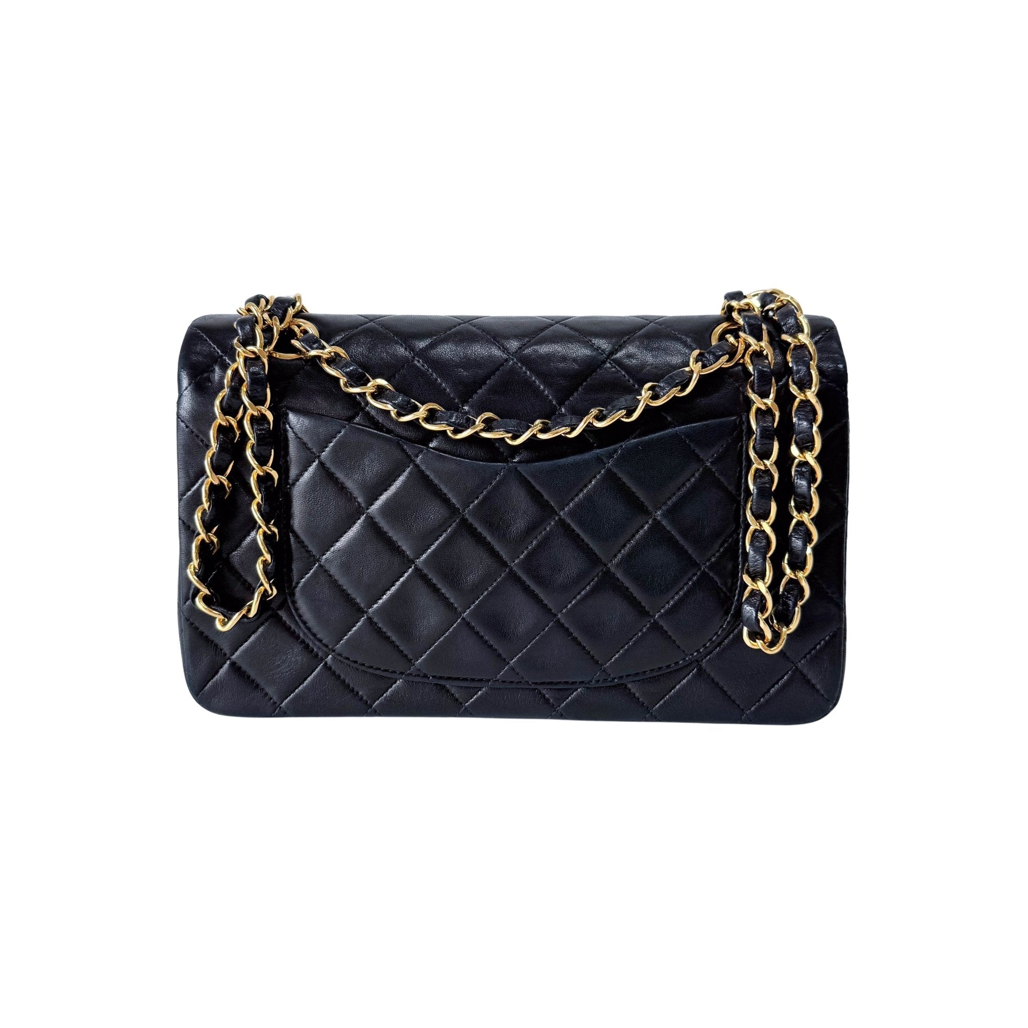 CHANEL Timeless Classic Double Flap Black Lambskin Chain Shoulder Bag, in , Sold by HIVE PRELOVED - Shoulder Bags, ,