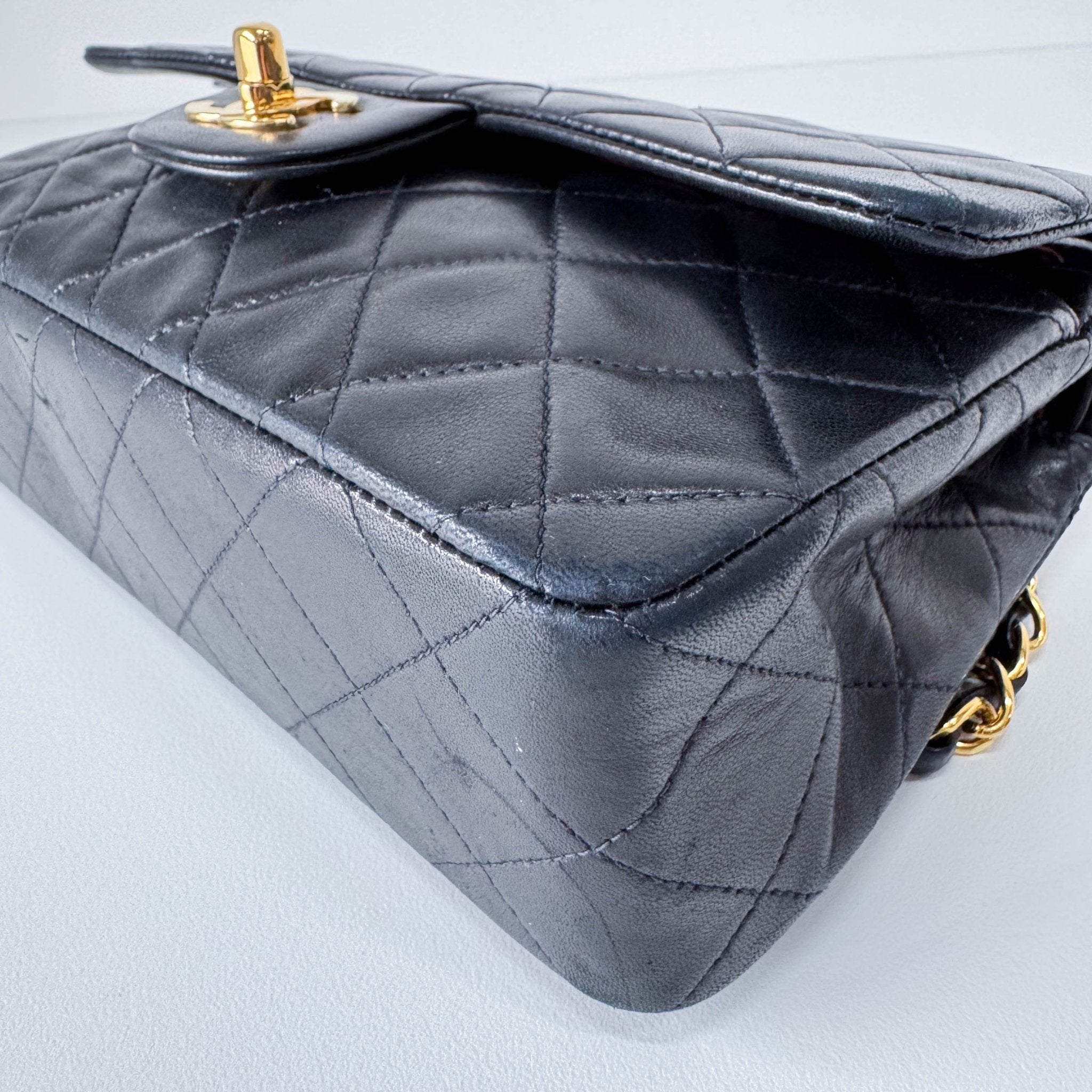 CHANEL Timeless Classic Double Flap Black Lambskin Chain Shoulder Bag, in , Sold by HIVE PRELOVED - Shoulder Bags, ,