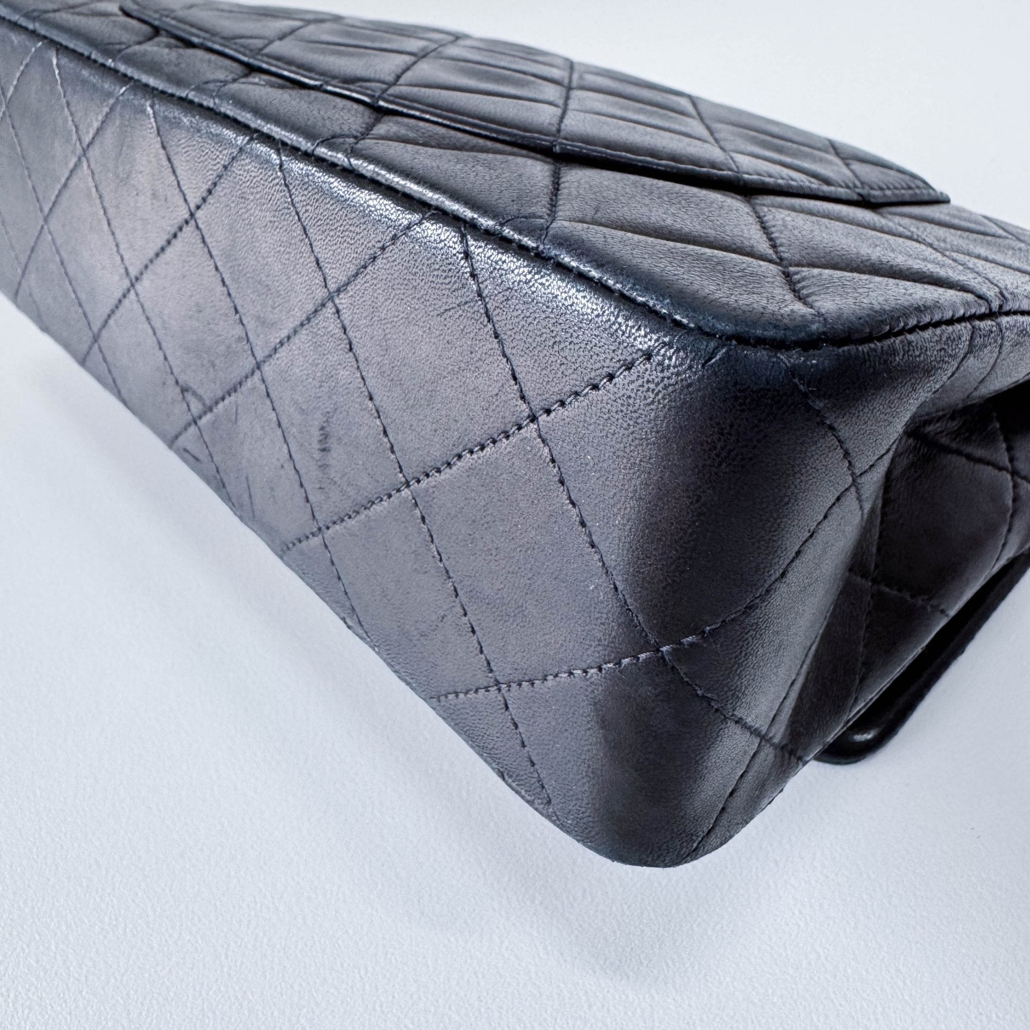 CHANEL Timeless Classic Double Flap Black Lambskin Chain Shoulder Bag, in , Sold by HIVE PRELOVED - Shoulder Bags, ,