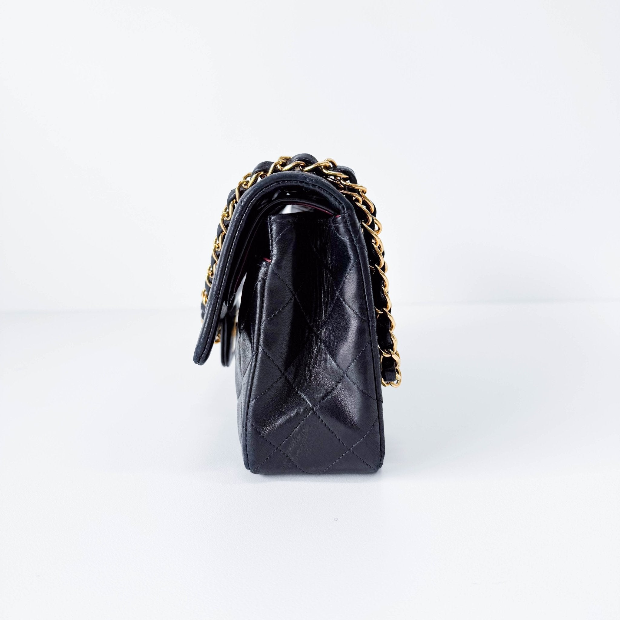 CHANEL Timeless Classic Double Flap Black Lambskin Chain Shoulder Bag, in , Sold by HIVE PRELOVED - Shoulder Bags, ,