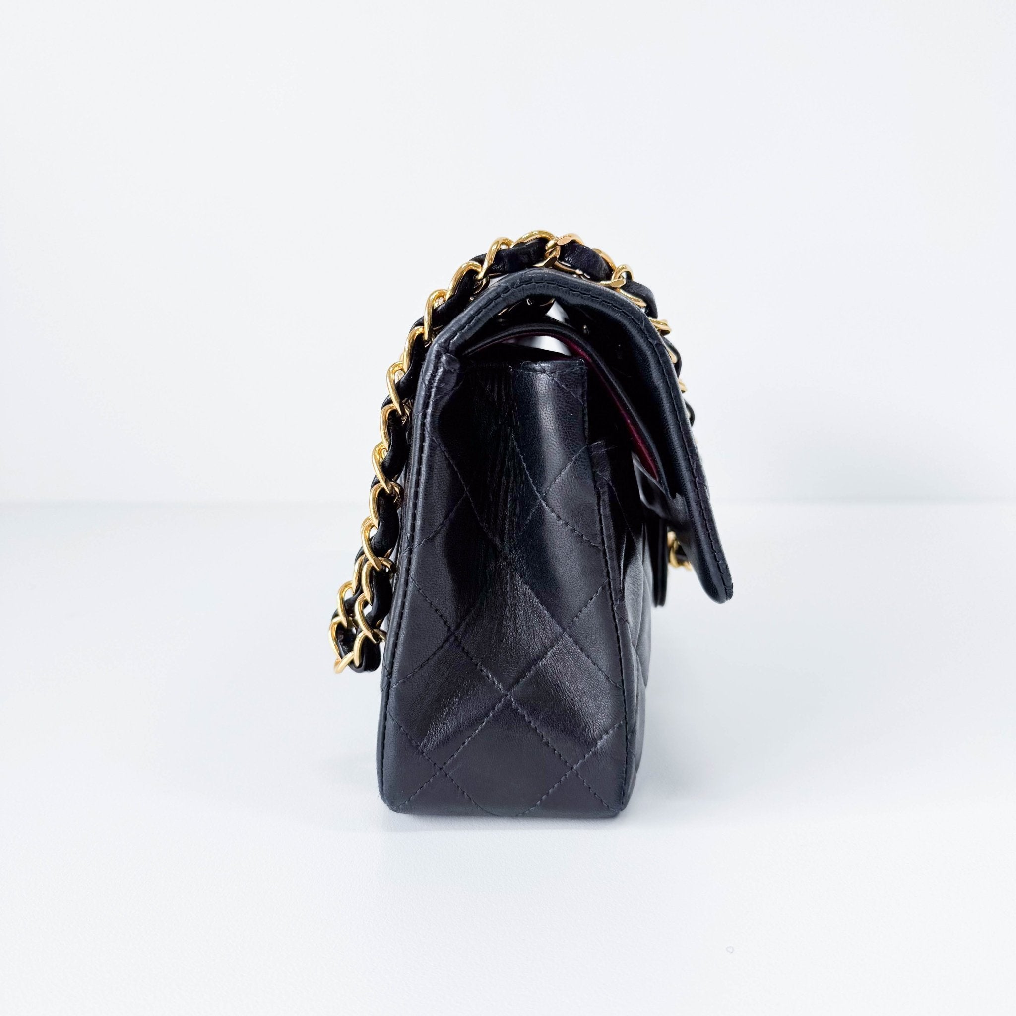 CHANEL Timeless Classic Double Flap Black Lambskin Chain Shoulder Bag, in , Sold by HIVE PRELOVED - Shoulder Bags, ,