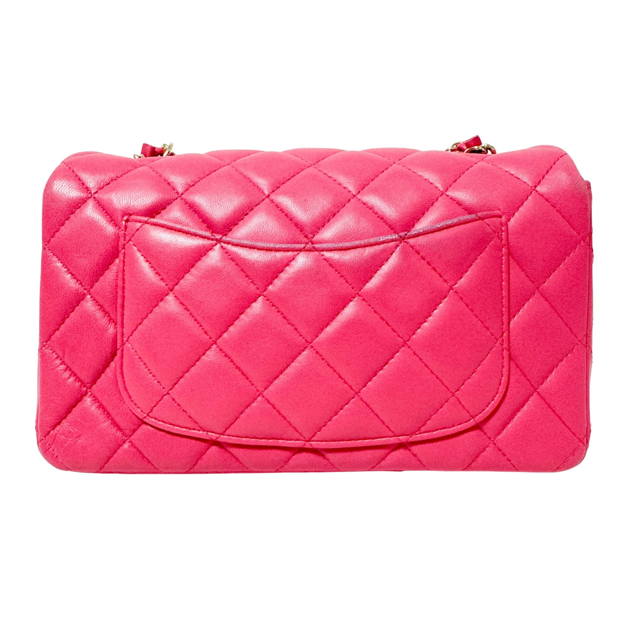 CHANEL Timeless Classic Pink Quilted Single Flap Chain Shoulder Bag, in , Sold by HIVE PRELOVED - Shoulder Bags, ,