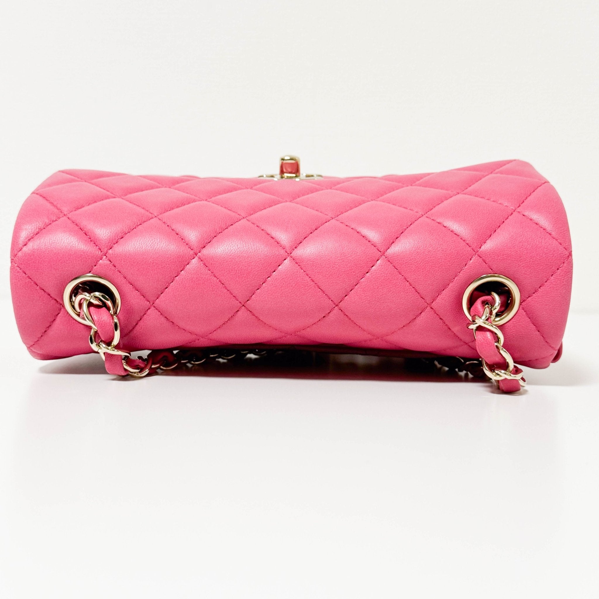 CHANEL Timeless Classic Pink Quilted Single Flap Chain Shoulder Bag, in , Sold by HIVE PRELOVED - Shoulder Bags, ,