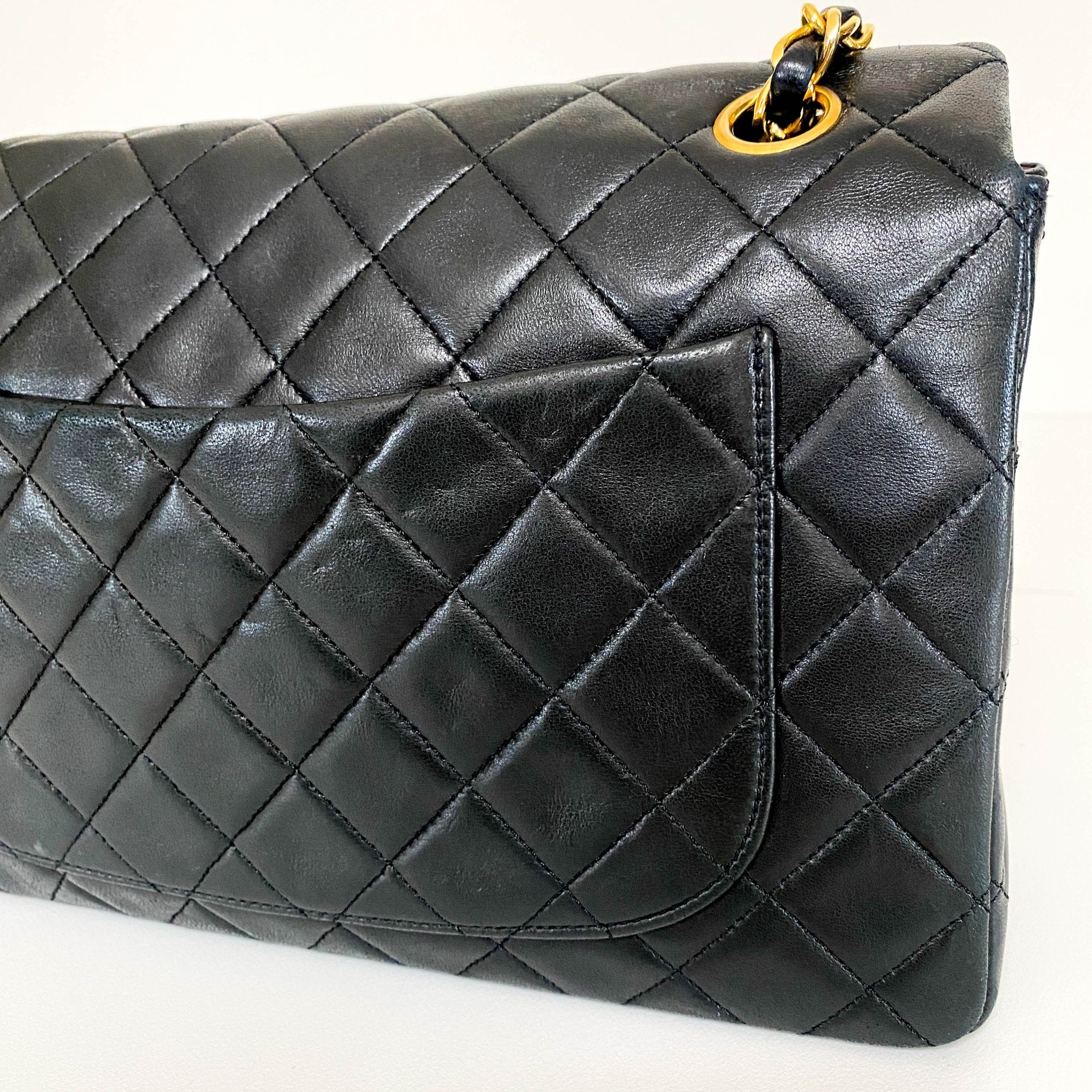 CHANEL Timeless Classic Single Flap Gold Hardware Chain Lambskin Shoulder Bag, in , Sold by HIVE PRELOVED - Shoulder Bags, ,