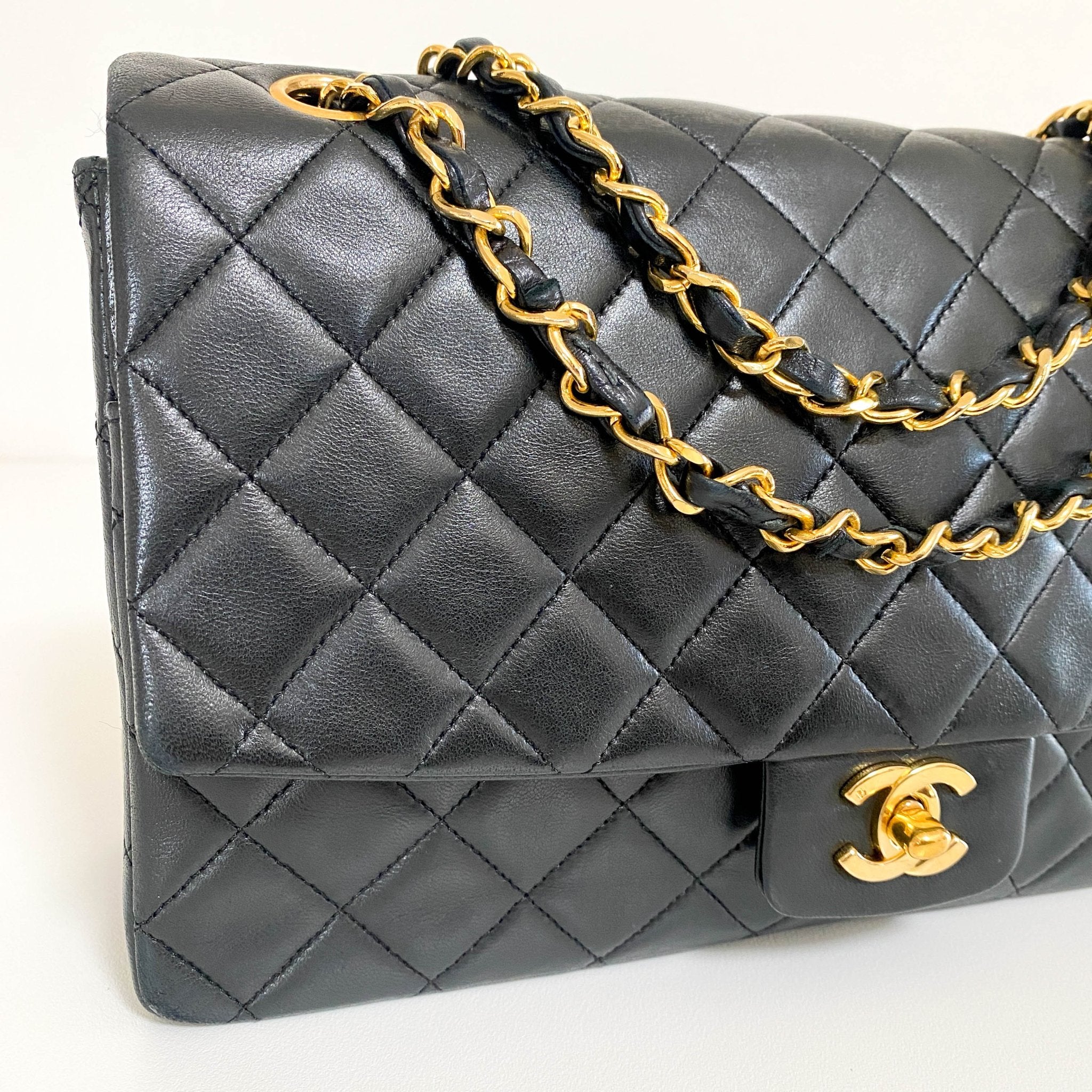 CHANEL Timeless Classic Single Flap Gold Hardware Chain Lambskin Shoulder Bag, in , Sold by HIVE PRELOVED - Shoulder Bags, ,