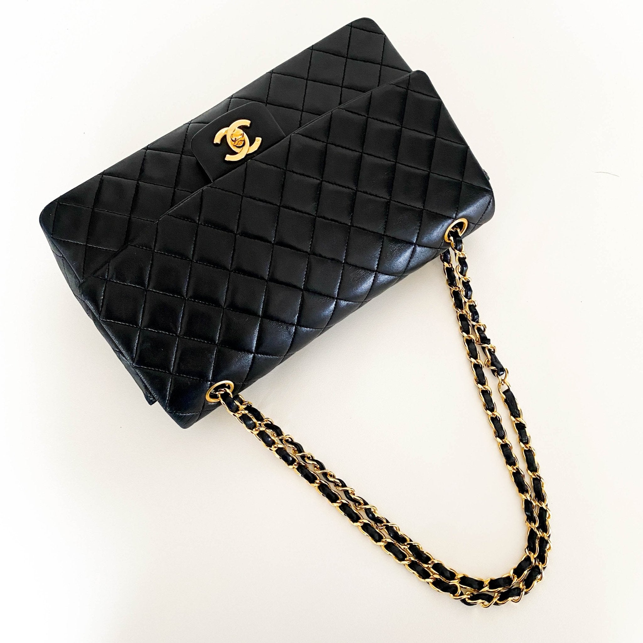 CHANEL Timeless Classic Single Flap Gold Hardware Chain Lambskin Shoulder Bag, in , Sold by HIVE PRELOVED - Shoulder Bags, ,