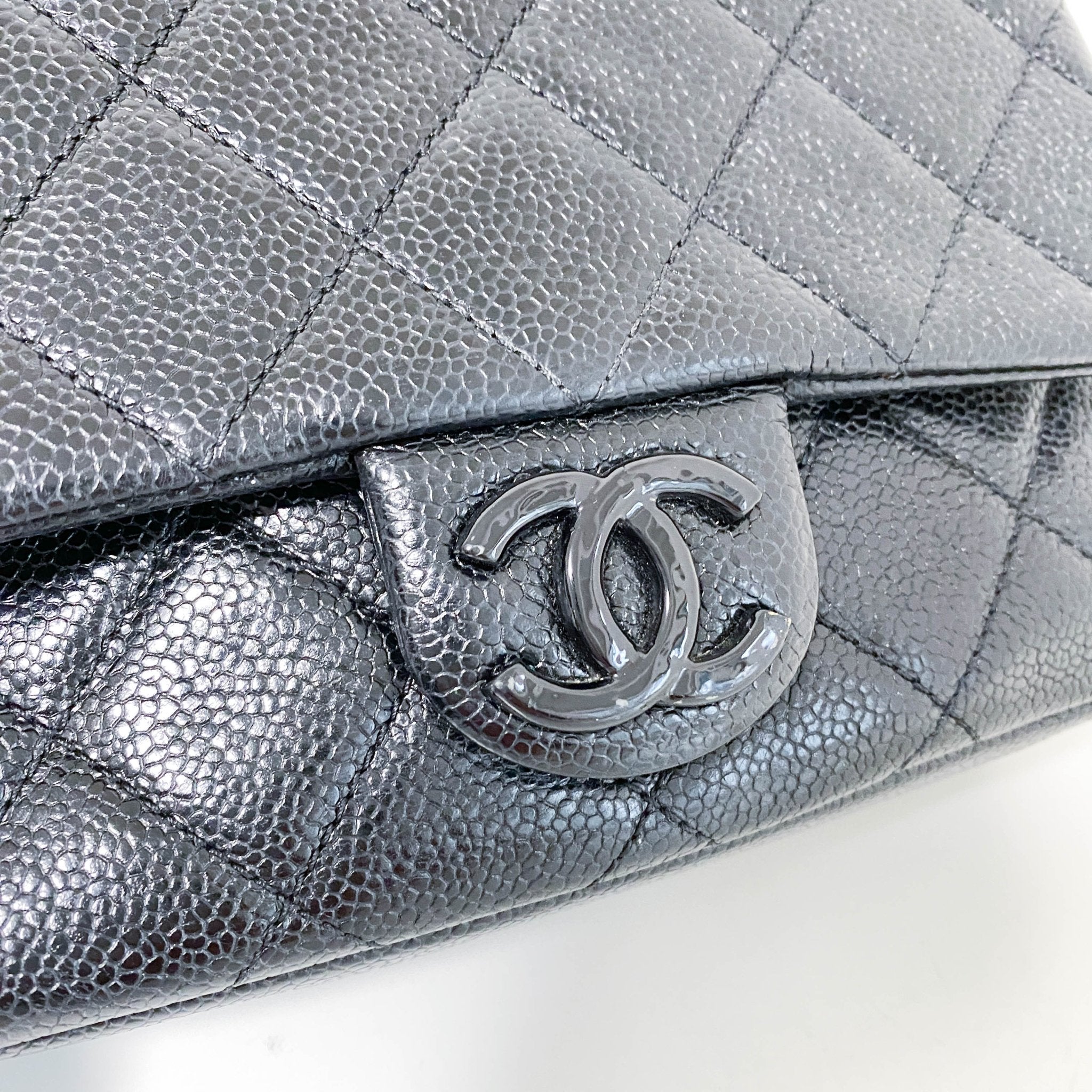 CHANEL Timeless Classic Single Flap So Black Caviar Leather Bag, in , Sold by HIVE PRELOVED - Crossbody bags, ,