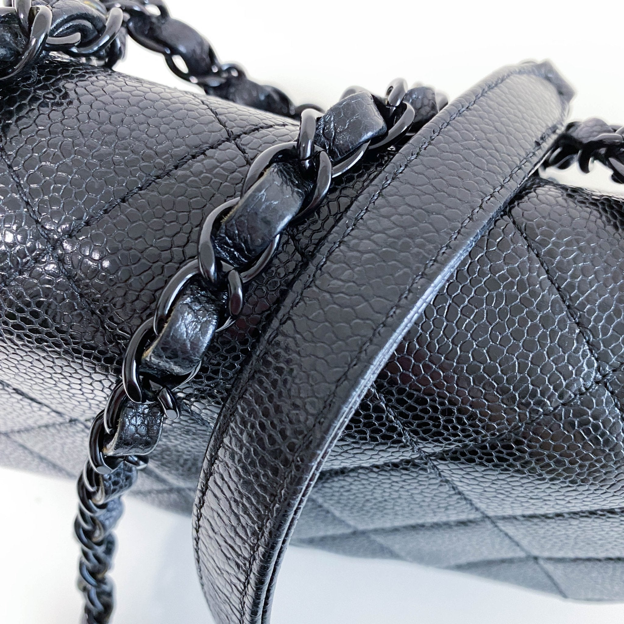 CHANEL Timeless Classic Single Flap So Black Caviar Leather Bag, in , Sold by HIVE PRELOVED - Crossbody bags, ,