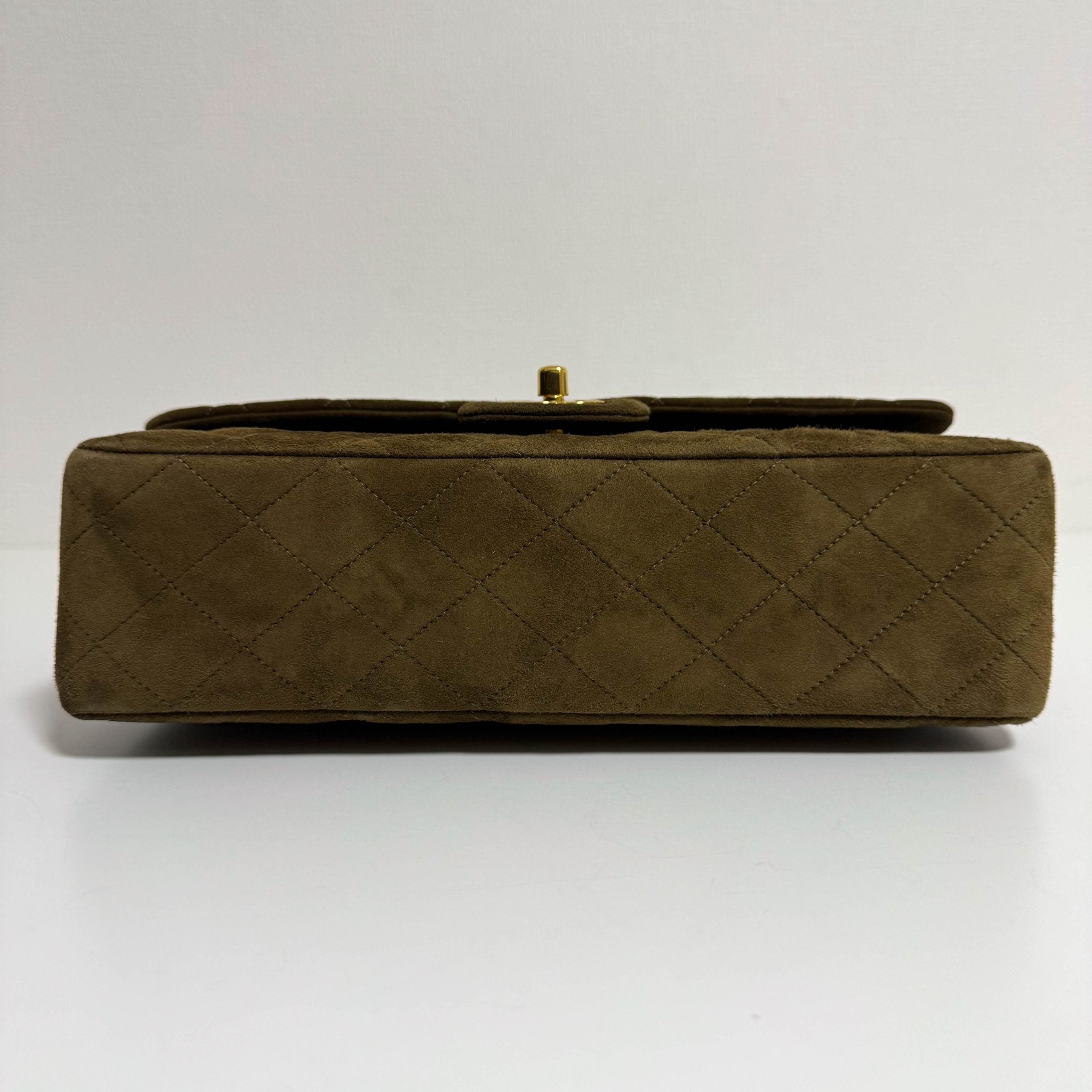 CHANEL Timeless Classique Brown Suede Double Flap Chain Shoulder Bag, in , Sold by HIVE PRELOVED - Crossbody bags, ,