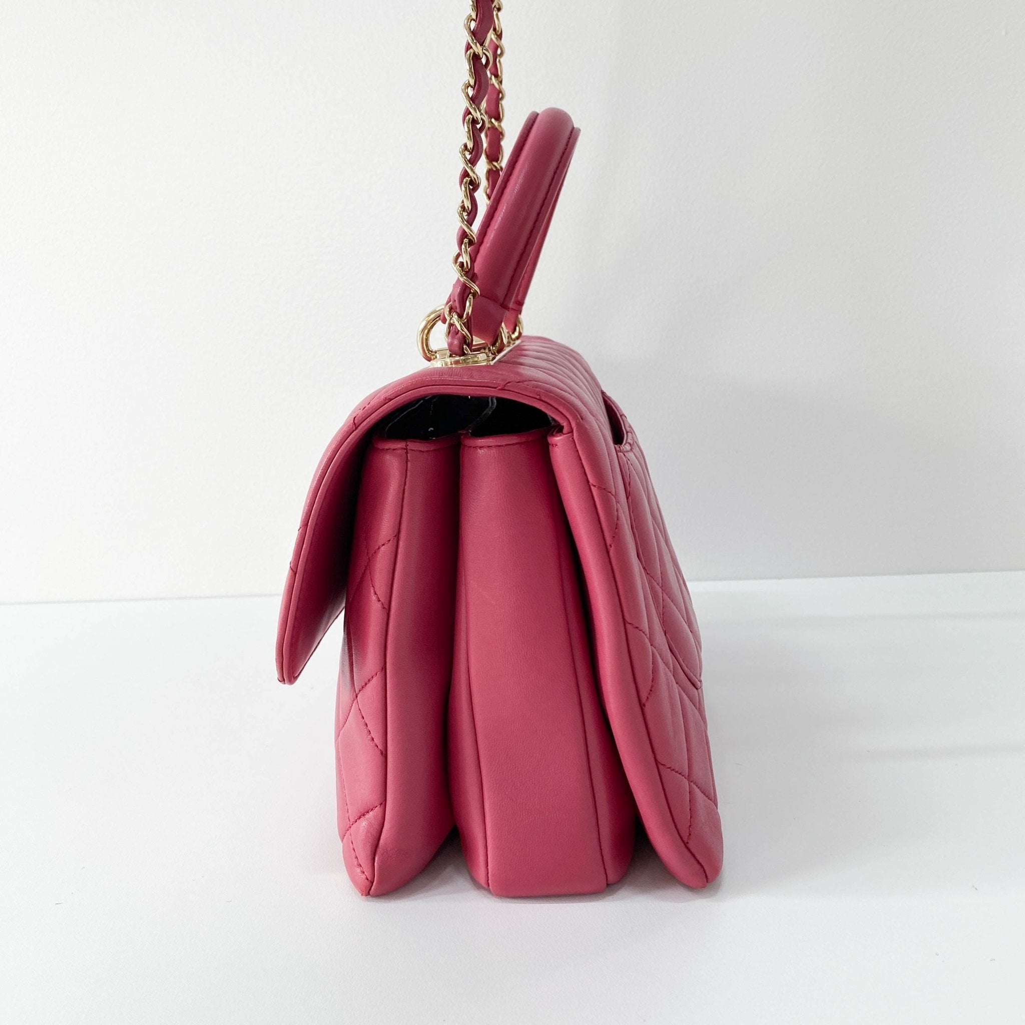 CHANEL Trendy CC Lambskin Pink Handle Bag, in , Sold by HIVE PRELOVED - Shoulder Bags, ,