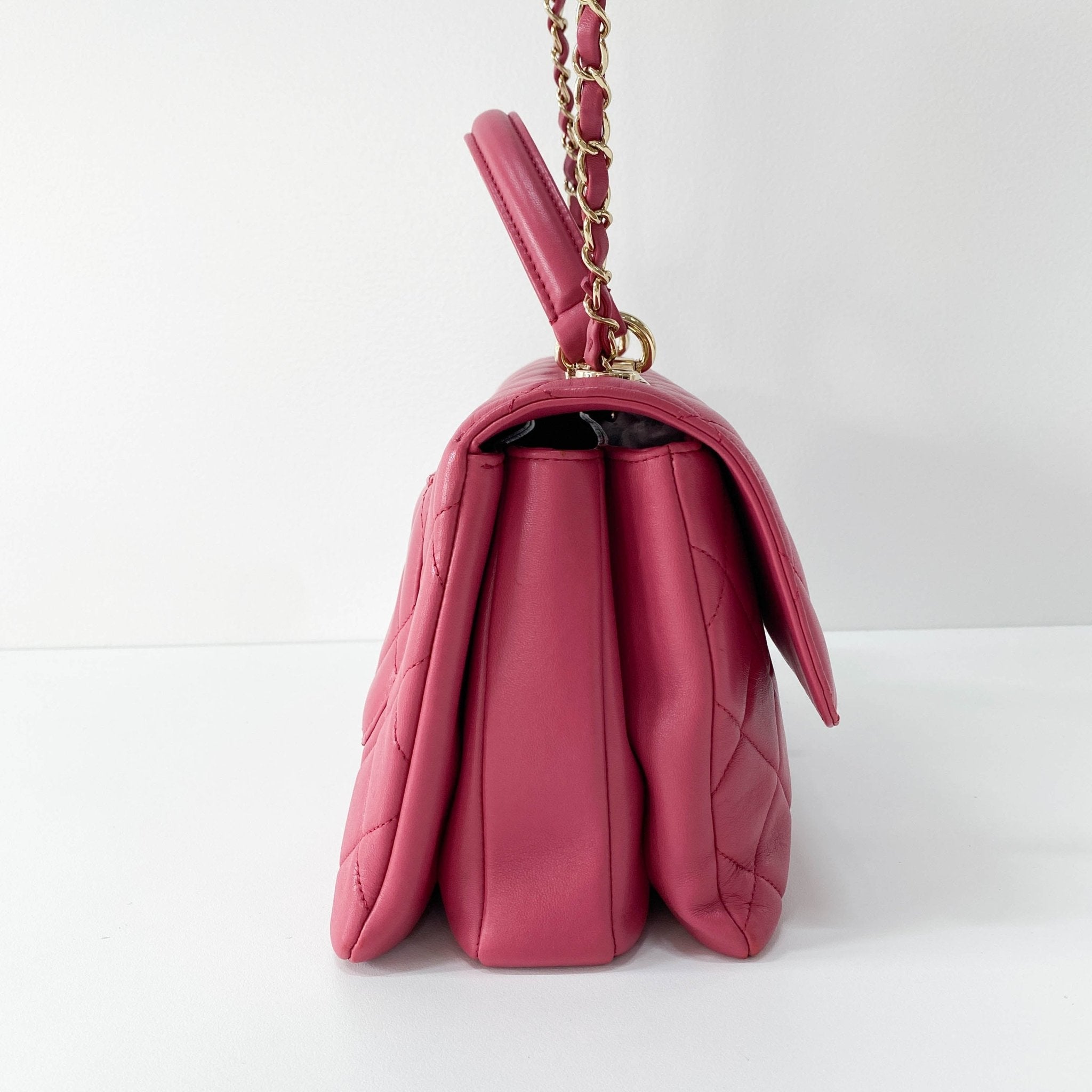 CHANEL Trendy CC Lambskin Pink Handle Bag, in , Sold by HIVE PRELOVED - Shoulder Bags, ,