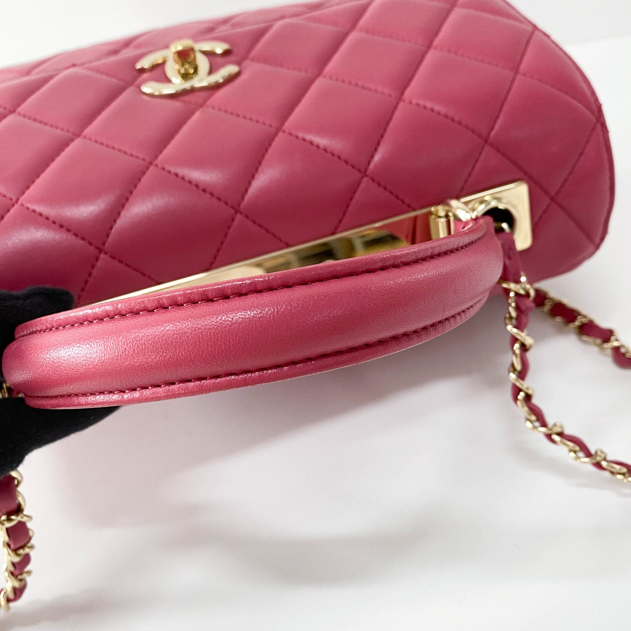 CHANEL Trendy CC Lambskin Pink Handle Bag, in , Sold by HIVE PRELOVED - Shoulder Bags, ,
