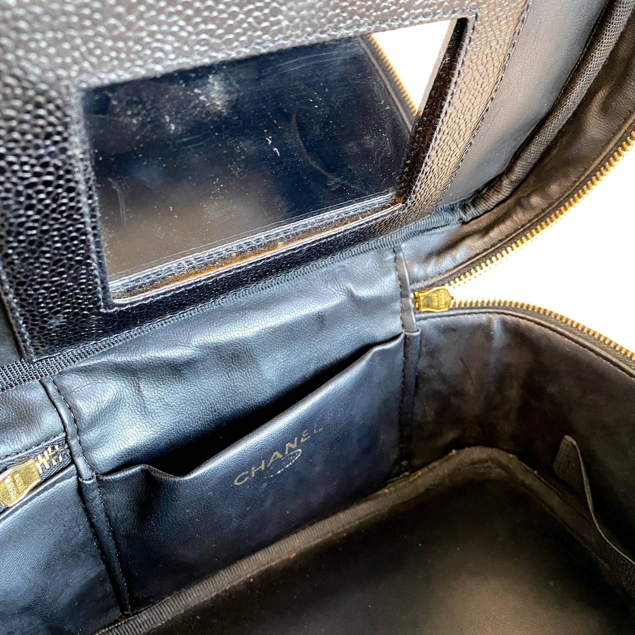 CHANEL Vanity Case Black Pouch Bag, in , Sold by HIVE PRELOVED - Handle Bags, ,