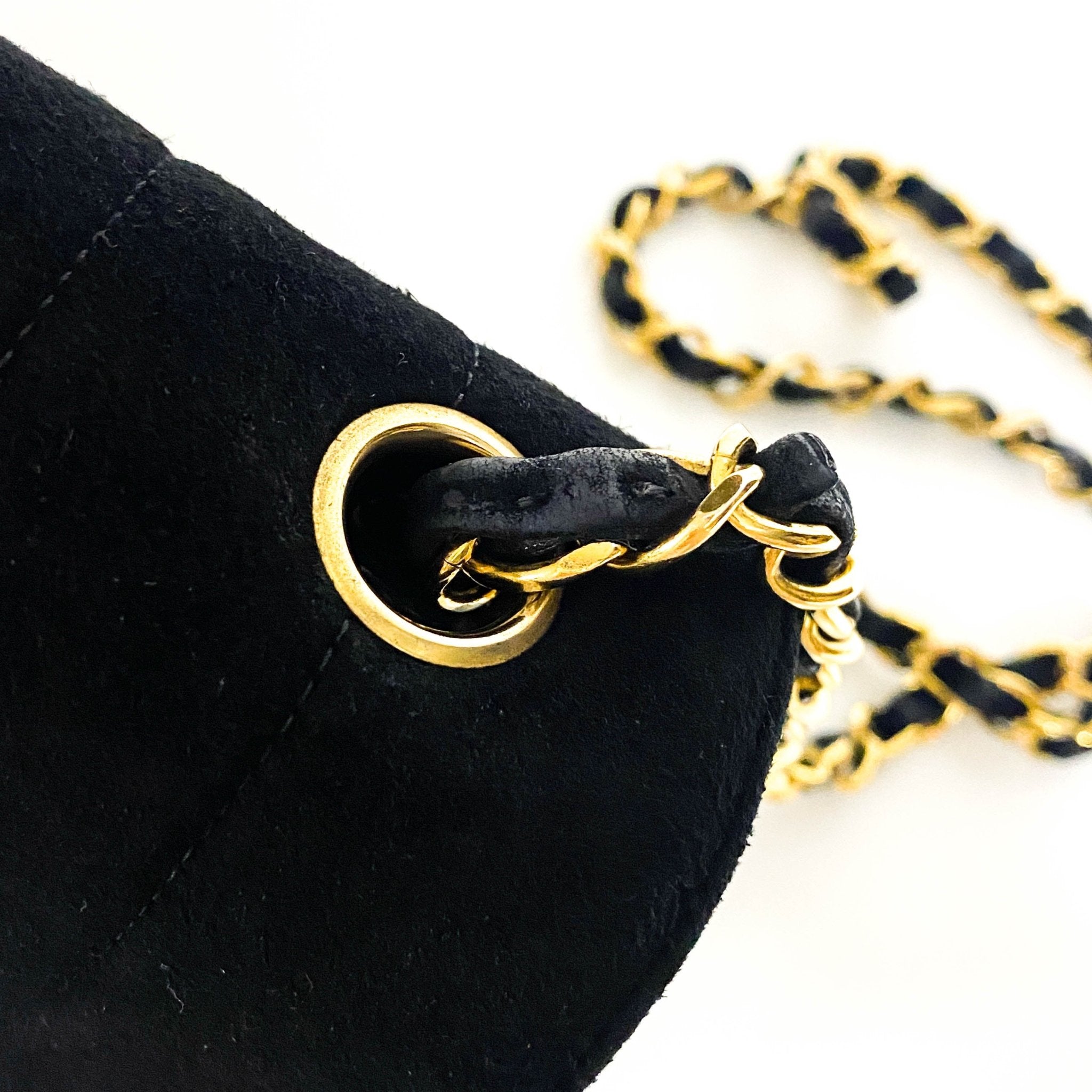 CHANEL Vertical Black Suede CC Turnlock Flap Chain Shoulder Bag, in , Sold by HIVE PRELOVED - Shoulder Bags, ,