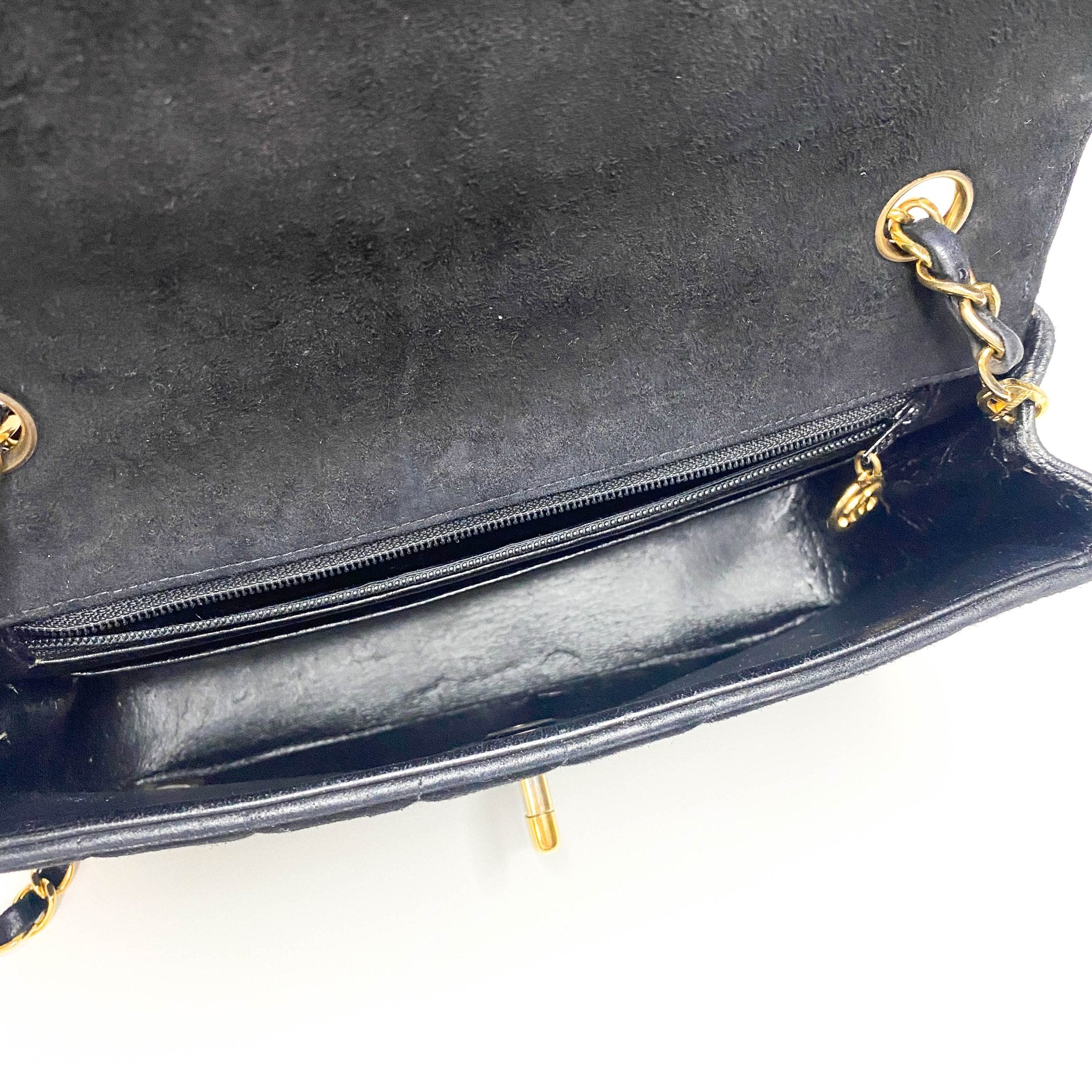 CHANEL Vertical Black Suede CC Turnlock Flap Chain Shoulder Bag, in , Sold by HIVE PRELOVED - Shoulder Bags, ,