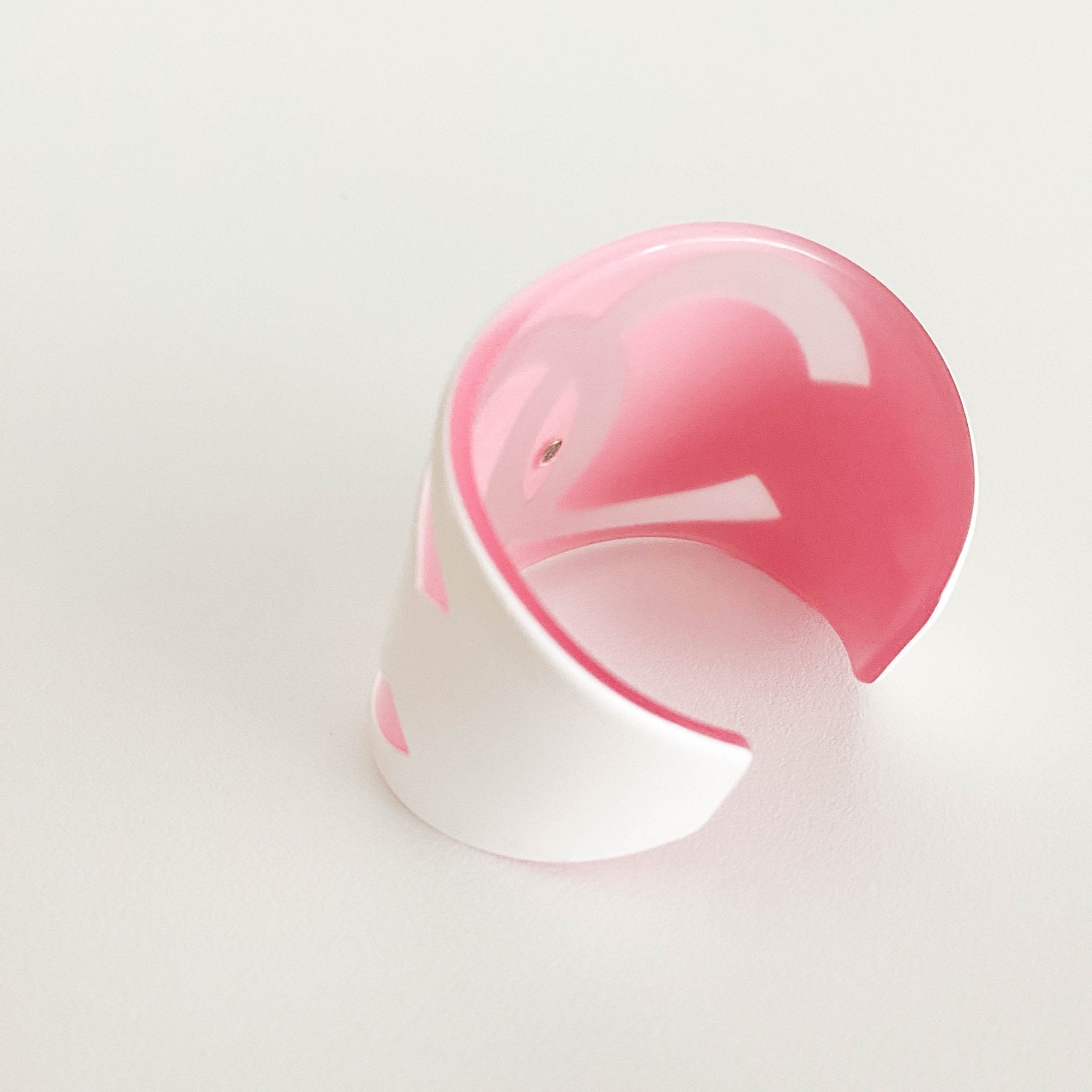 CHANEL Vintage Chanel Pink Cutout Oversize CC Cuff2001, in , Sold by HIVE PRELOVED - Bracelets / Bangles, ,