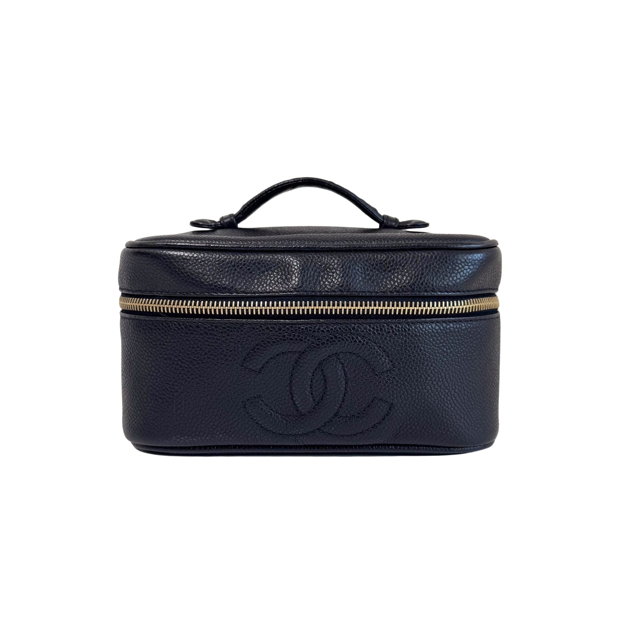 CHANEL Vintage Coco Mark Handbag Vanity Bag Black, in , Sold by HIVE PRELOVED - Amenitiy Bag / Pouch, ,
