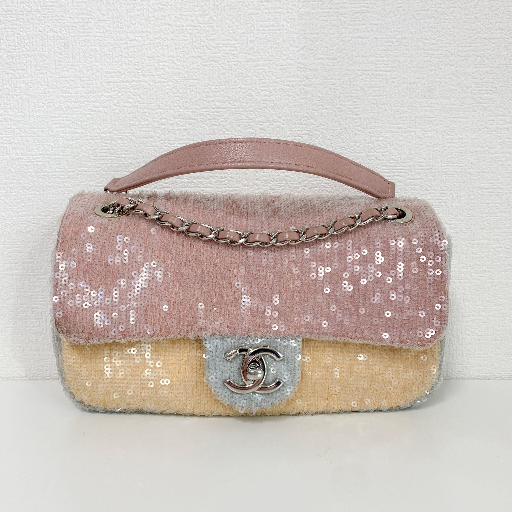 CHANEL Waterfall Sequin Multi Colour CC Single Flap Chain Shoulder Bag, in , Sold by HIVE PRELOVED - Shoulder Bags, ,