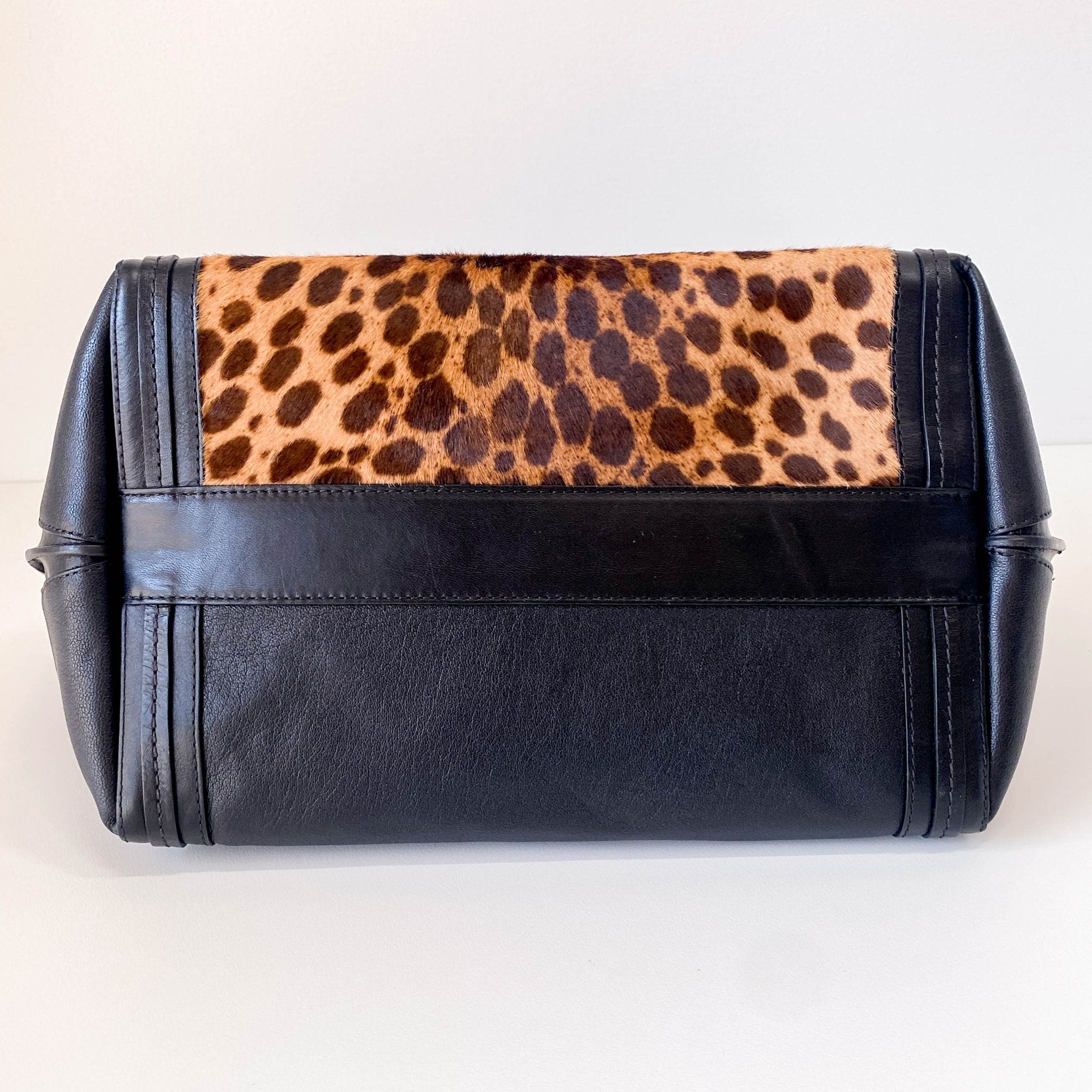 CHLOÉ Alison Pony Hair Calfskin Leopard Print Tote Black, in , Sold by HIVE PRELOVED - Totes, ,