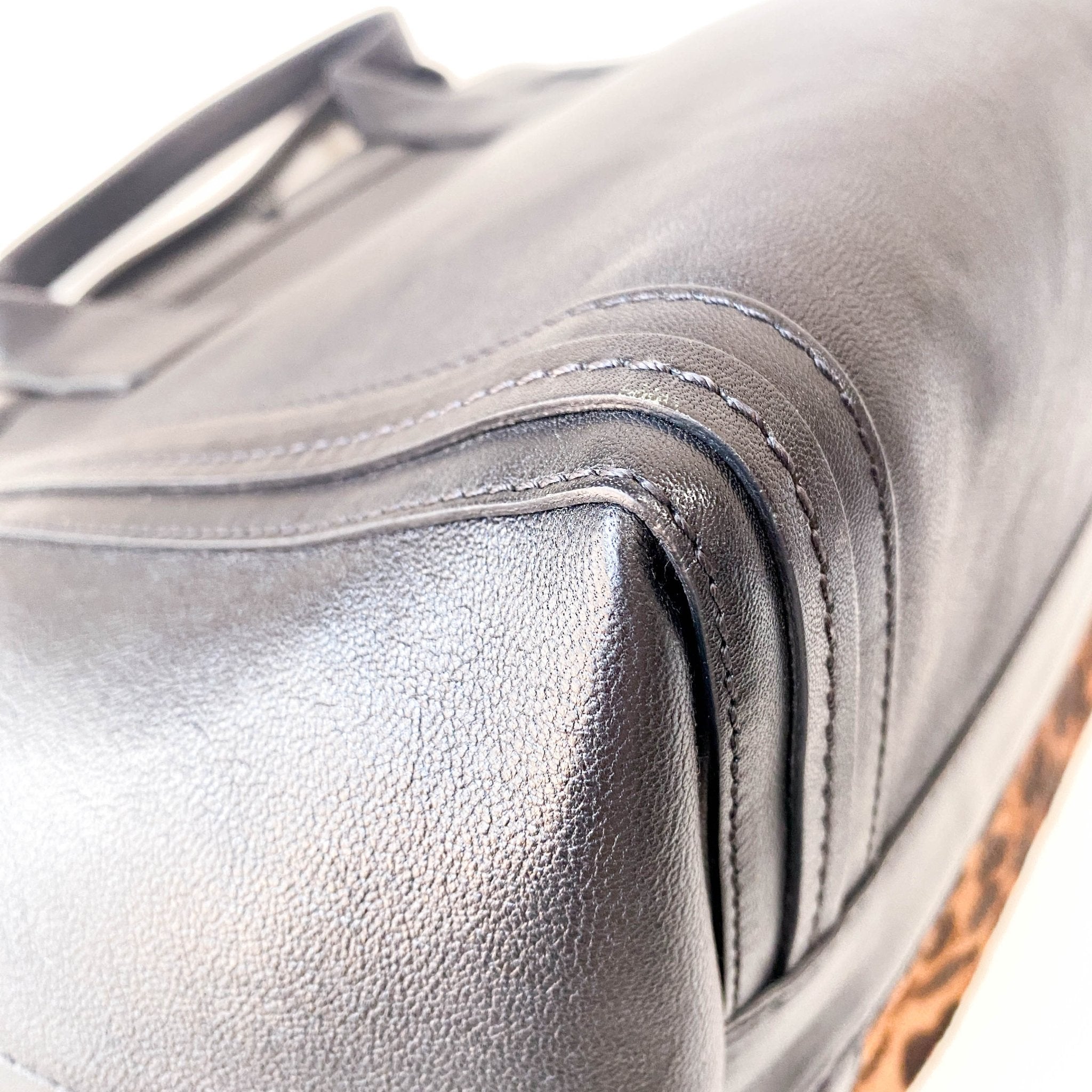 CHLOÉ Alison Pony Hair Calfskin Leopard Print Tote Black, in , Sold by HIVE PRELOVED - Totes, ,