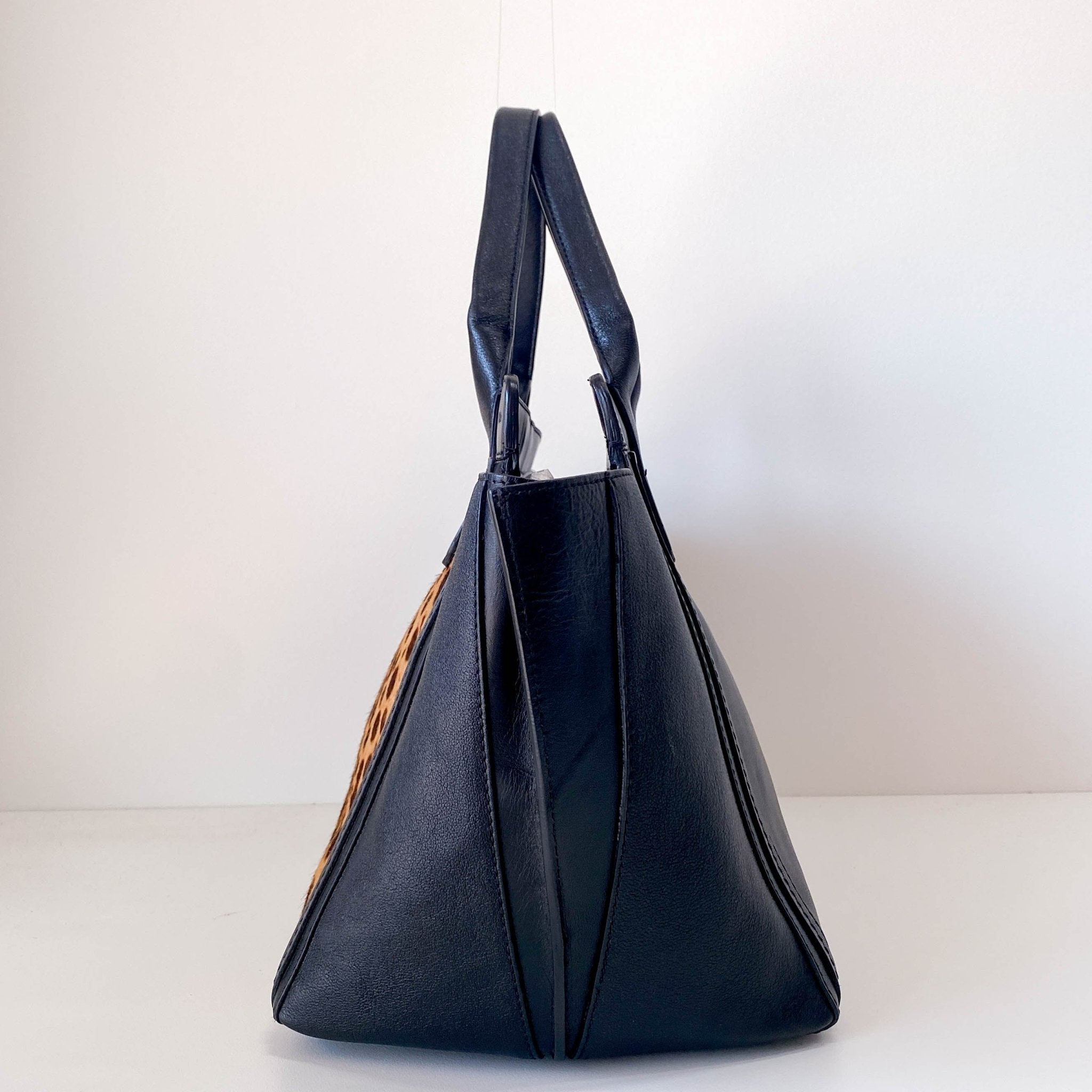 CHLOÉ Alison Pony Hair Calfskin Leopard Print Tote Black, in , Sold by HIVE PRELOVED - Totes, ,