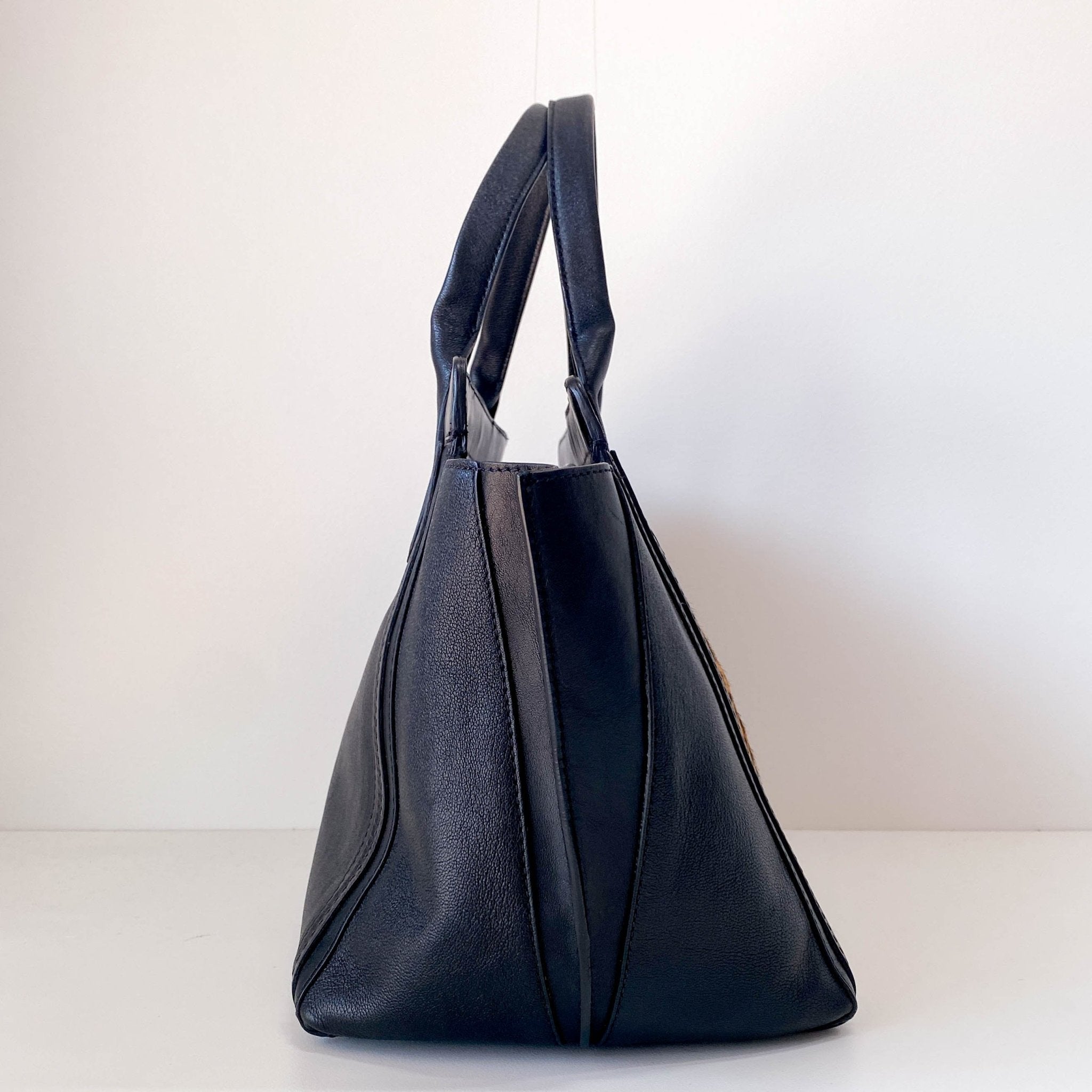 CHLOÉ Alison Pony Hair Calfskin Leopard Print Tote Black, in , Sold by HIVE PRELOVED - Totes, ,