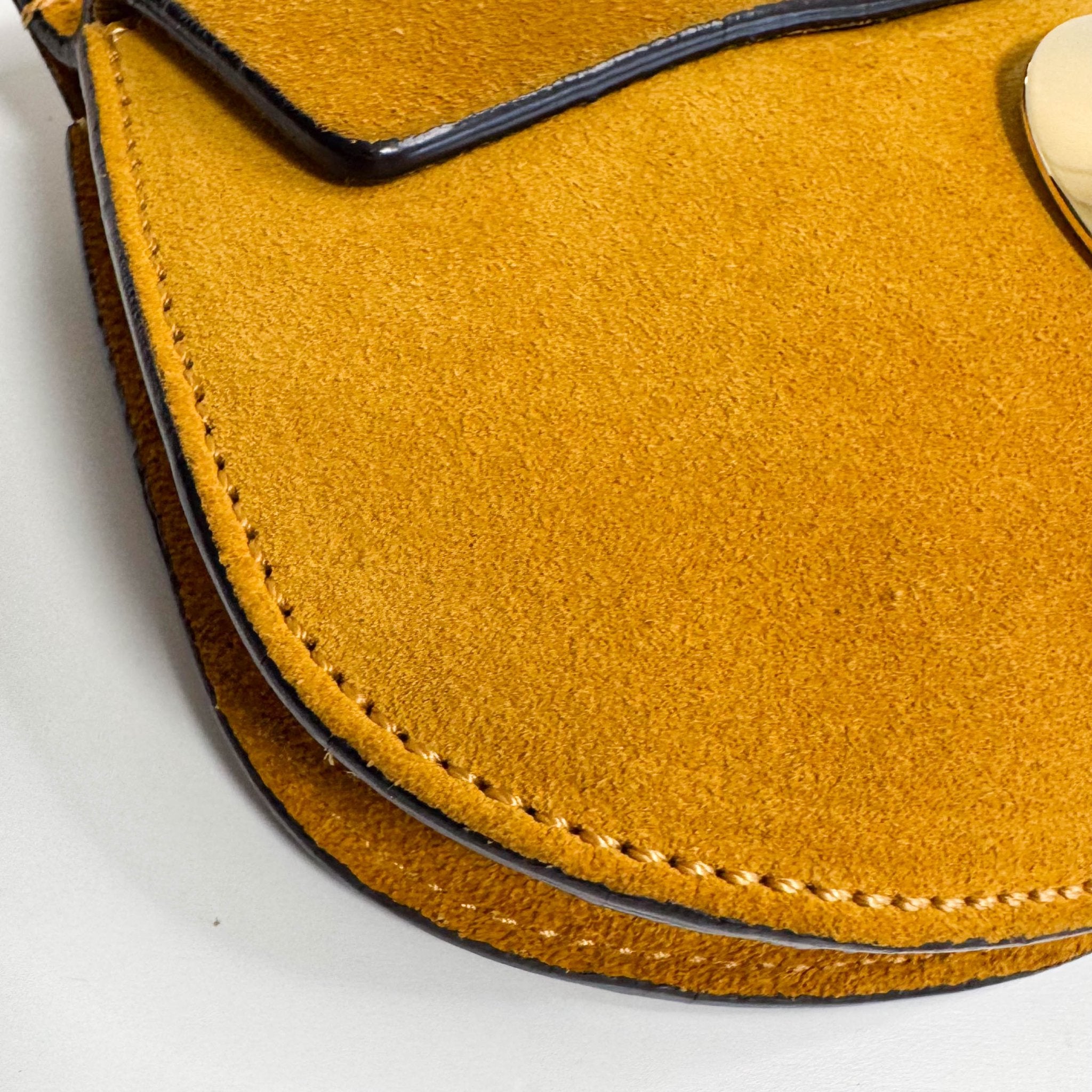 CHLOÉ Chloé Suede Mini Mustard Shoulder Bag Round Hardware, in , Sold by HIVE PRELOVED - Shoulder Bags, ,