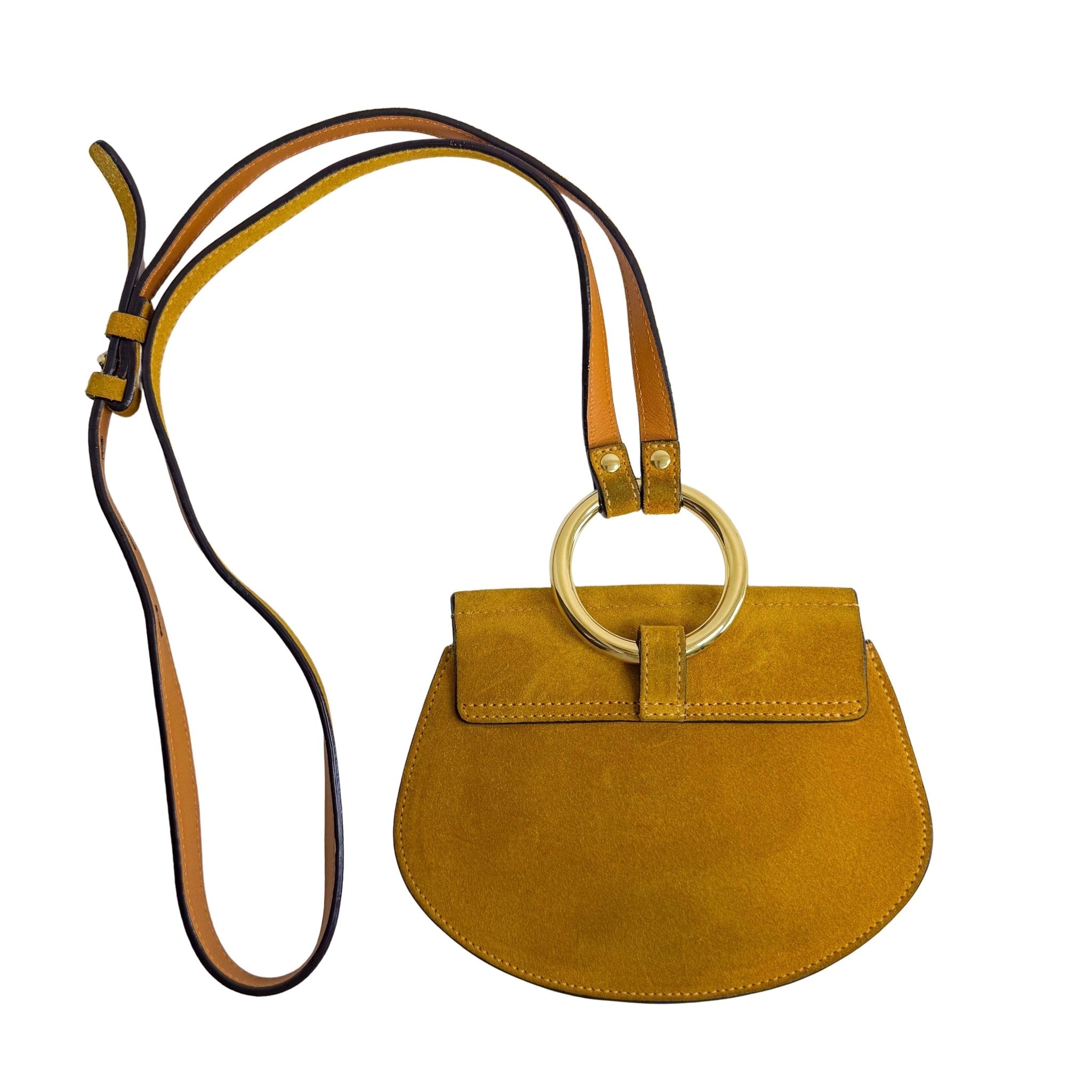 CHLOÉ Chloé Suede Mini Mustard Shoulder Bag Round Hardware, in , Sold by HIVE PRELOVED - Shoulder Bags, ,