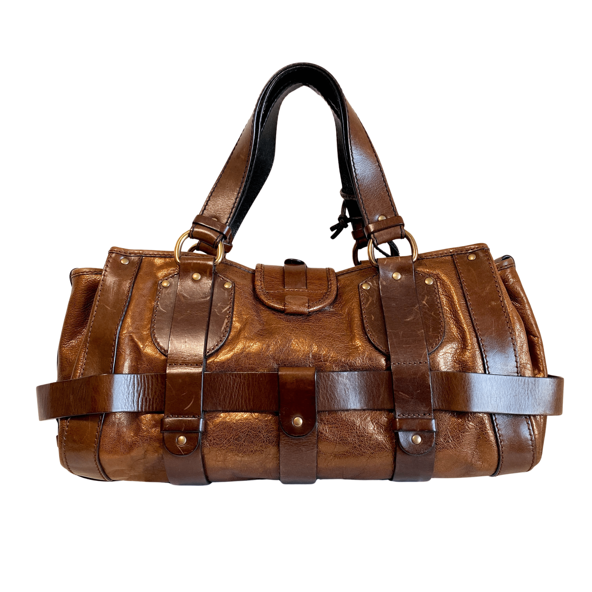 CHLOÉ Kerala Metallic Brown Leather Handbag, in , Sold by HIVE PRELOVED - Handle Bags, ,