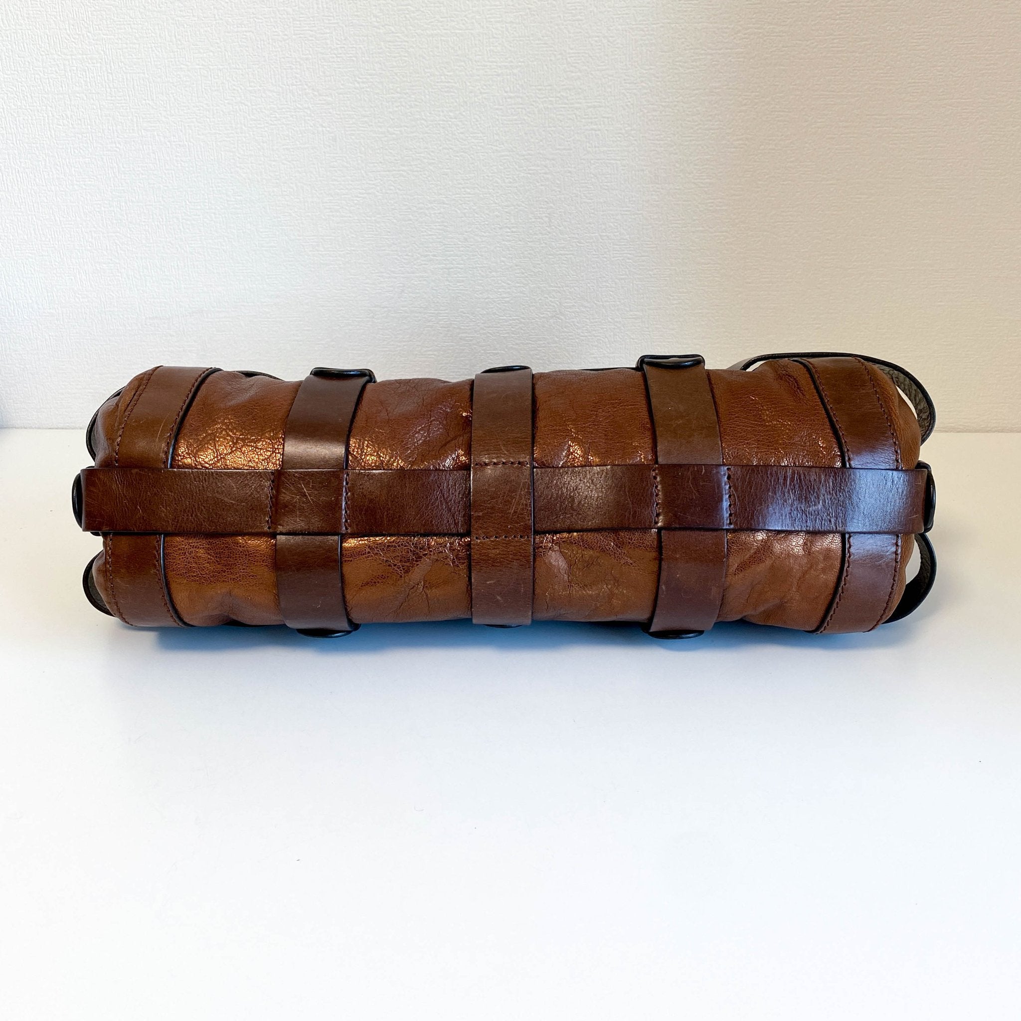 CHLOÉ Kerala Metallic Brown Leather Handbag, in , Sold by HIVE PRELOVED - Handle Bags, ,