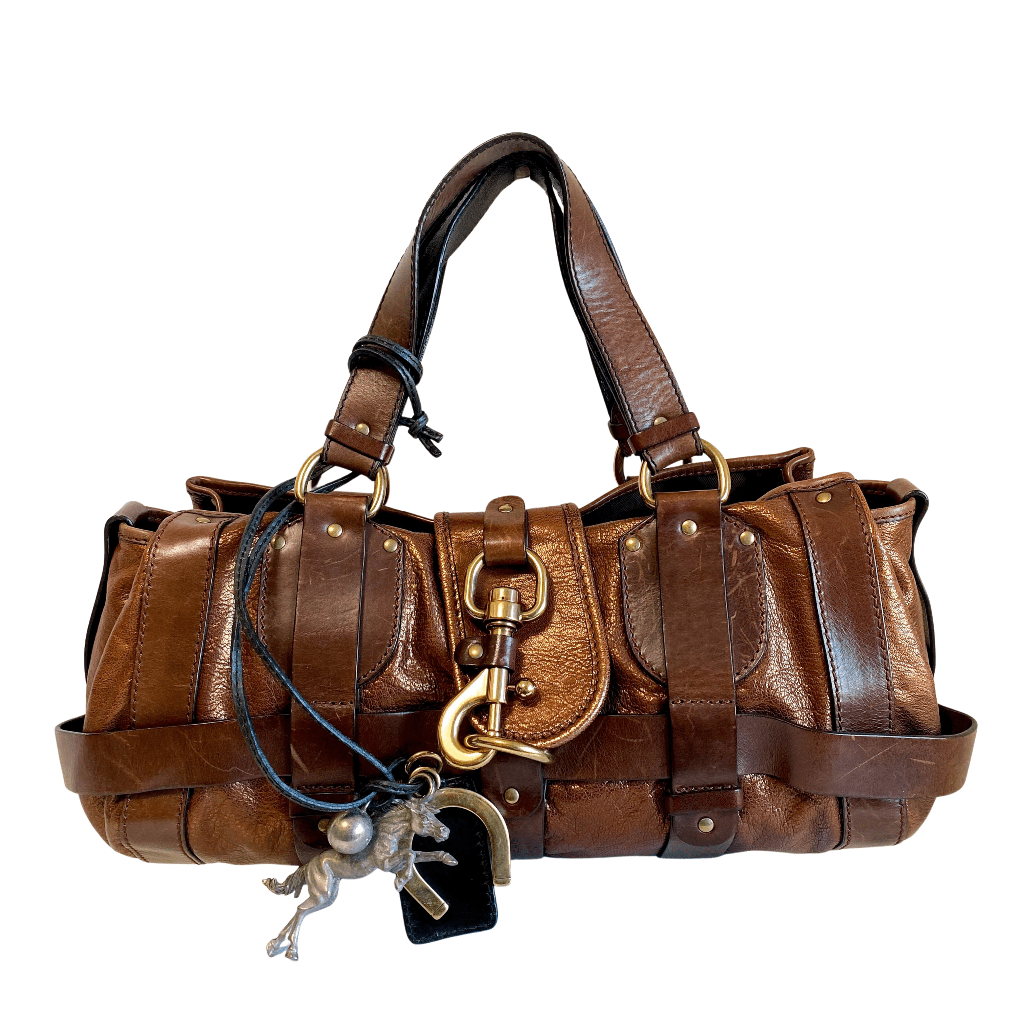 CHLOÉ Kerala Metallic Brown Leather Handbag, in , Sold by HIVE PRELOVED - Handle Bags, ,
