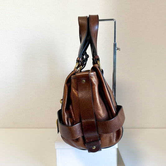 CHLOÉ Kerala Metallic Brown Leather Handbag, in , Sold by HIVE PRELOVED - Handle Bags, ,