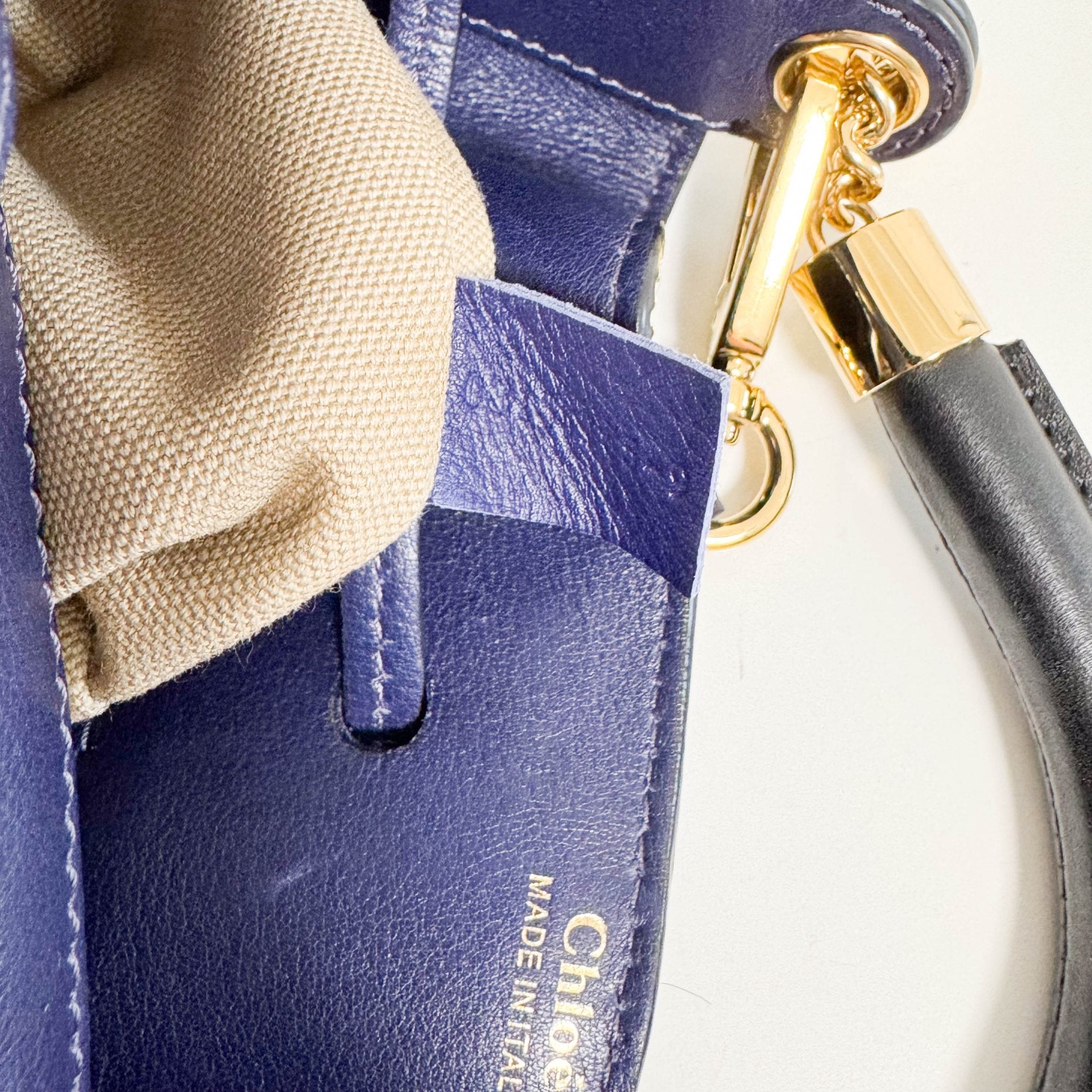 CHLOÉ Navy Pony Hair Shoulder Bag, in , Sold by HIVE PRELOVED - Shoulder Bags, ,