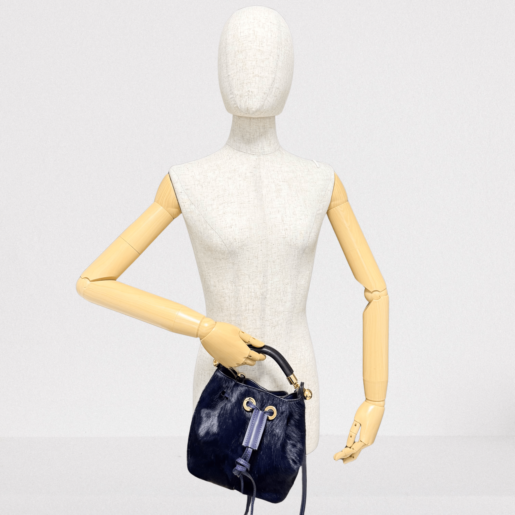 CHLOÉ Navy Pony Hair Shoulder Bag, in , Sold by HIVE PRELOVED - Shoulder Bags, ,