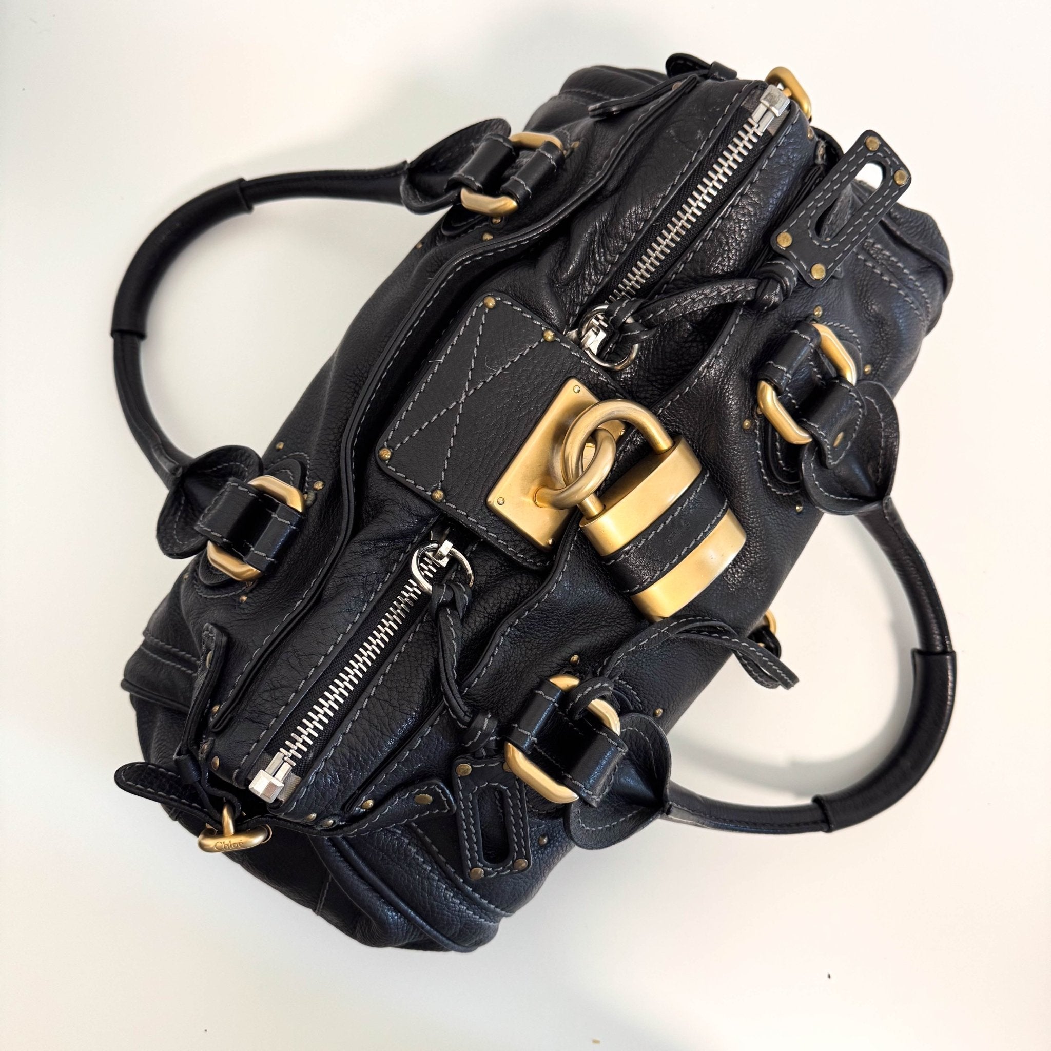 CHLOÉ Paddington Black leather Handbag Front Pocket, in , Sold by HIVE PRELOVED - Shoulder Bags, ,