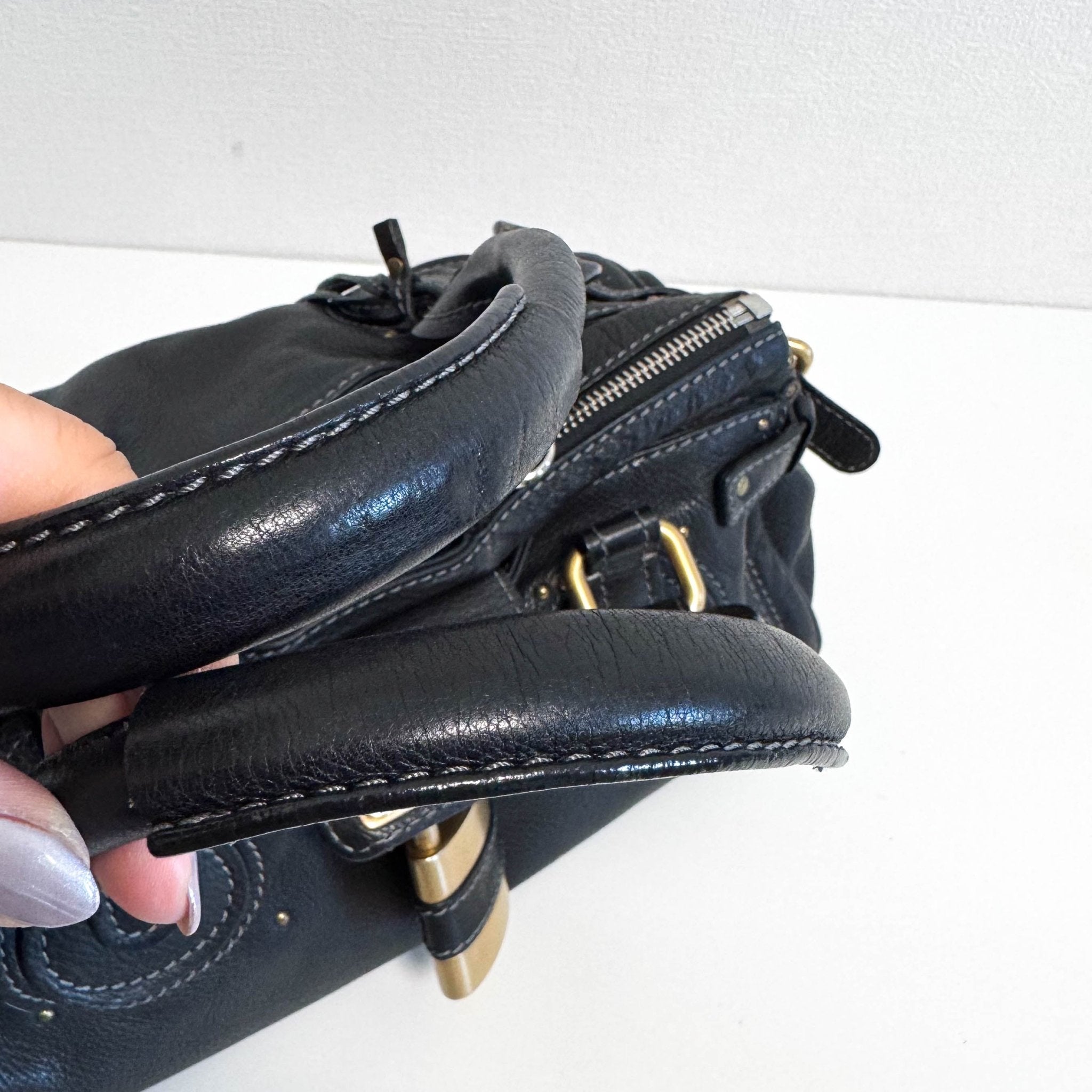 CHLOÉ Paddington Black leather Handbag Front Pocket, in , Sold by HIVE PRELOVED - Shoulder Bags, ,