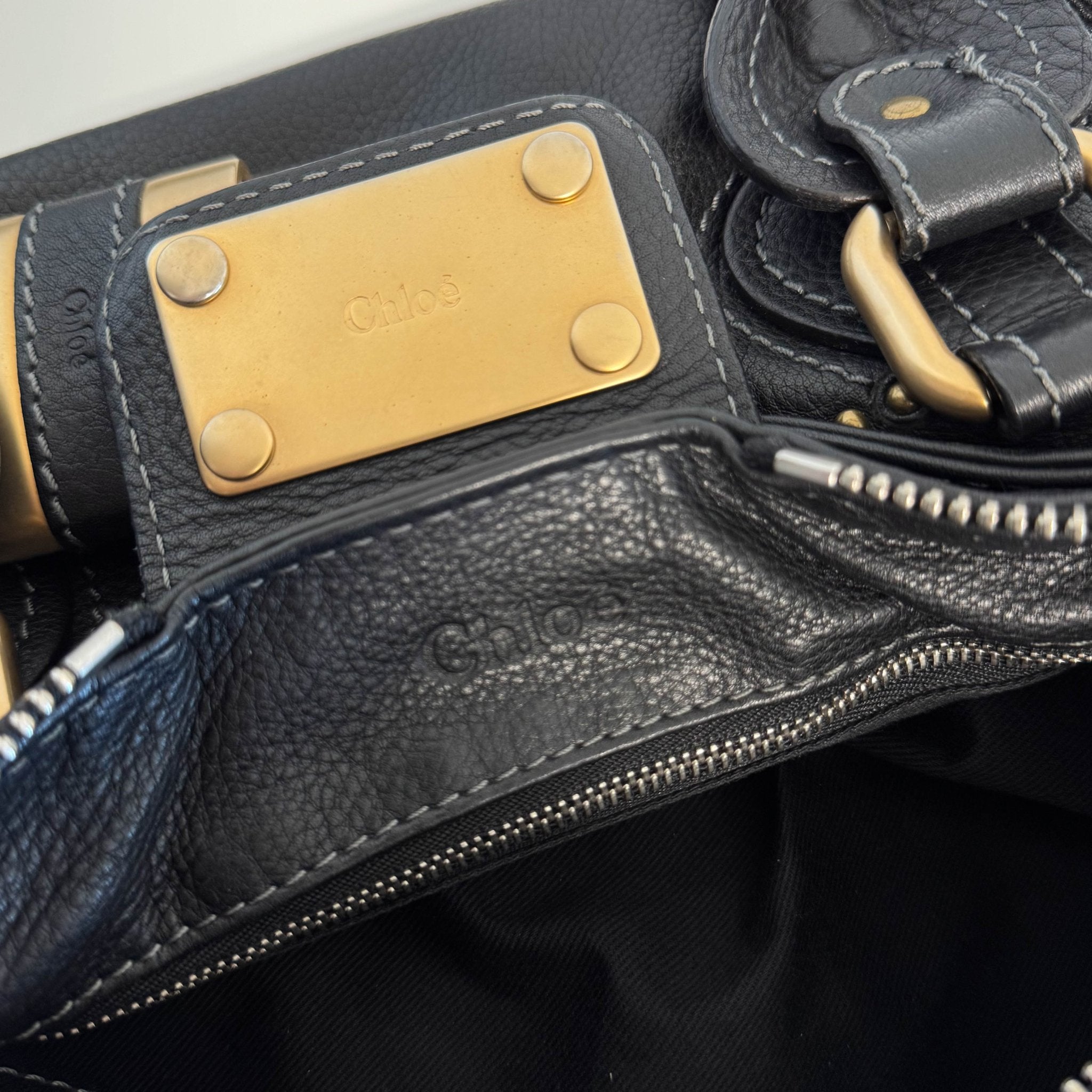 CHLOÉ Paddington Black leather Handbag Front Pocket, in , Sold by HIVE PRELOVED - Shoulder Bags, ,