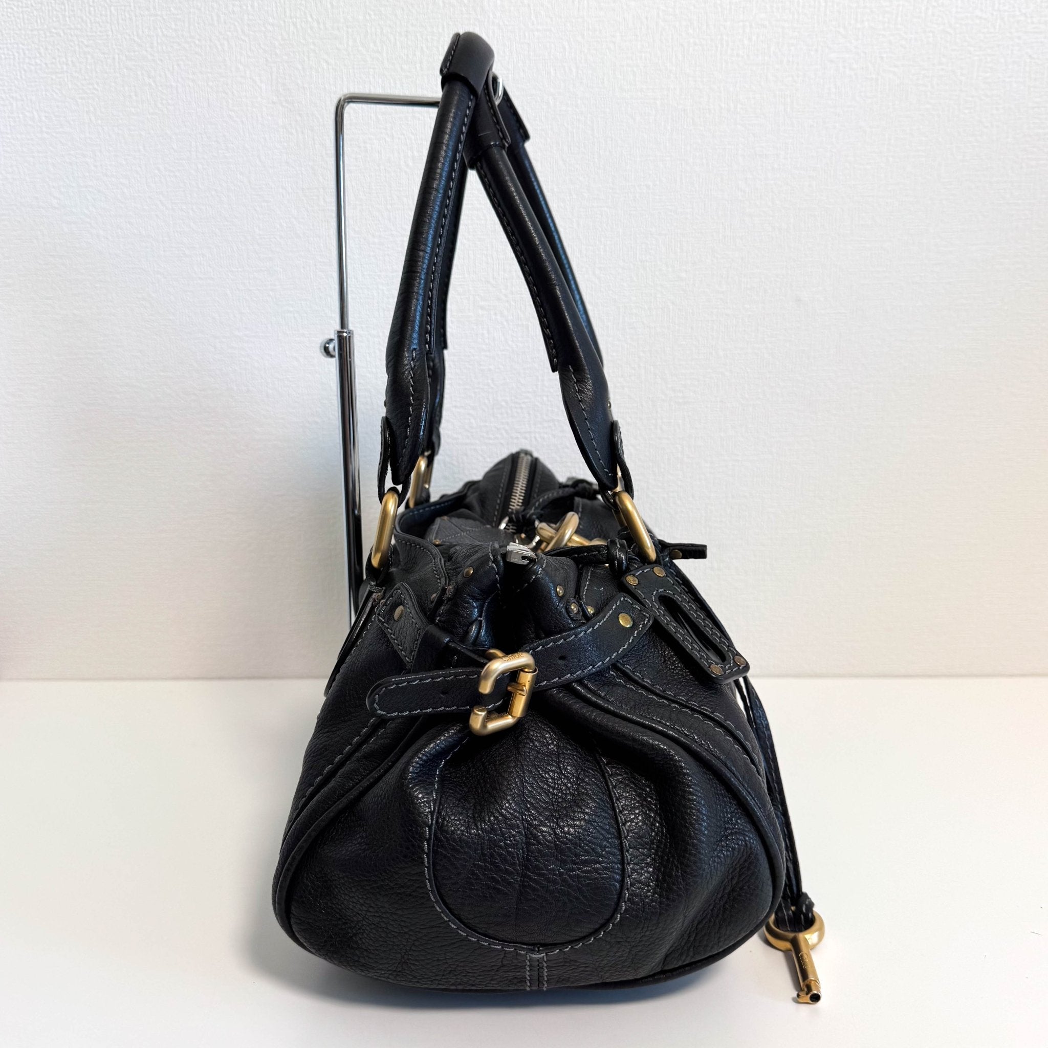 CHLOÉ Paddington Black leather Handbag Front Pocket, in , Sold by HIVE PRELOVED - Shoulder Bags, ,