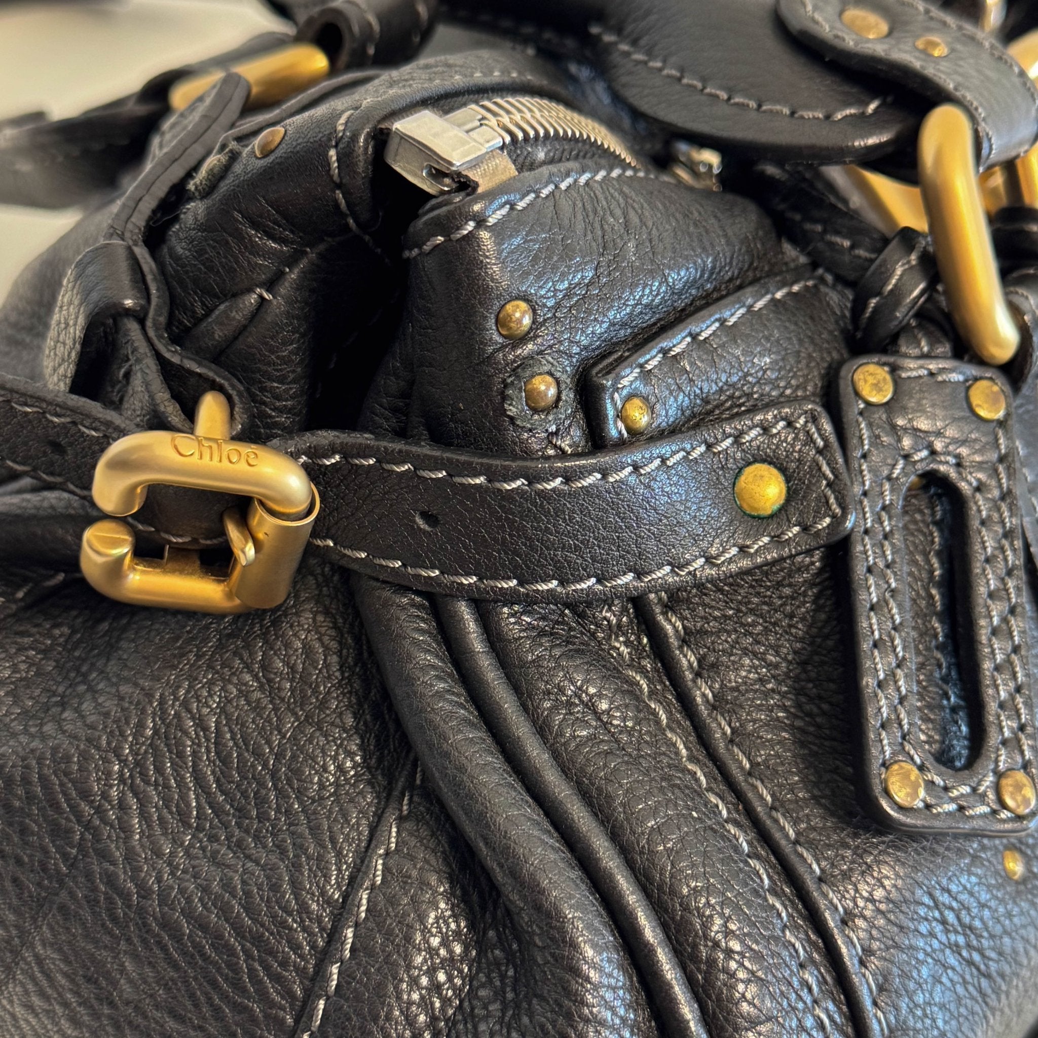 CHLOÉ Paddington Black leather Handbag Front Pocket, in , Sold by HIVE PRELOVED - Shoulder Bags, ,