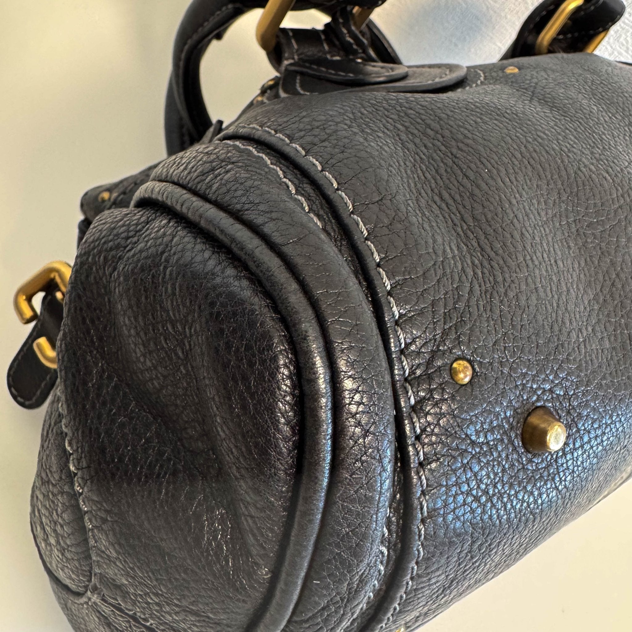 CHLOÉ Paddington Black leather Handbag Front Pocket, in , Sold by HIVE PRELOVED - Shoulder Bags, ,